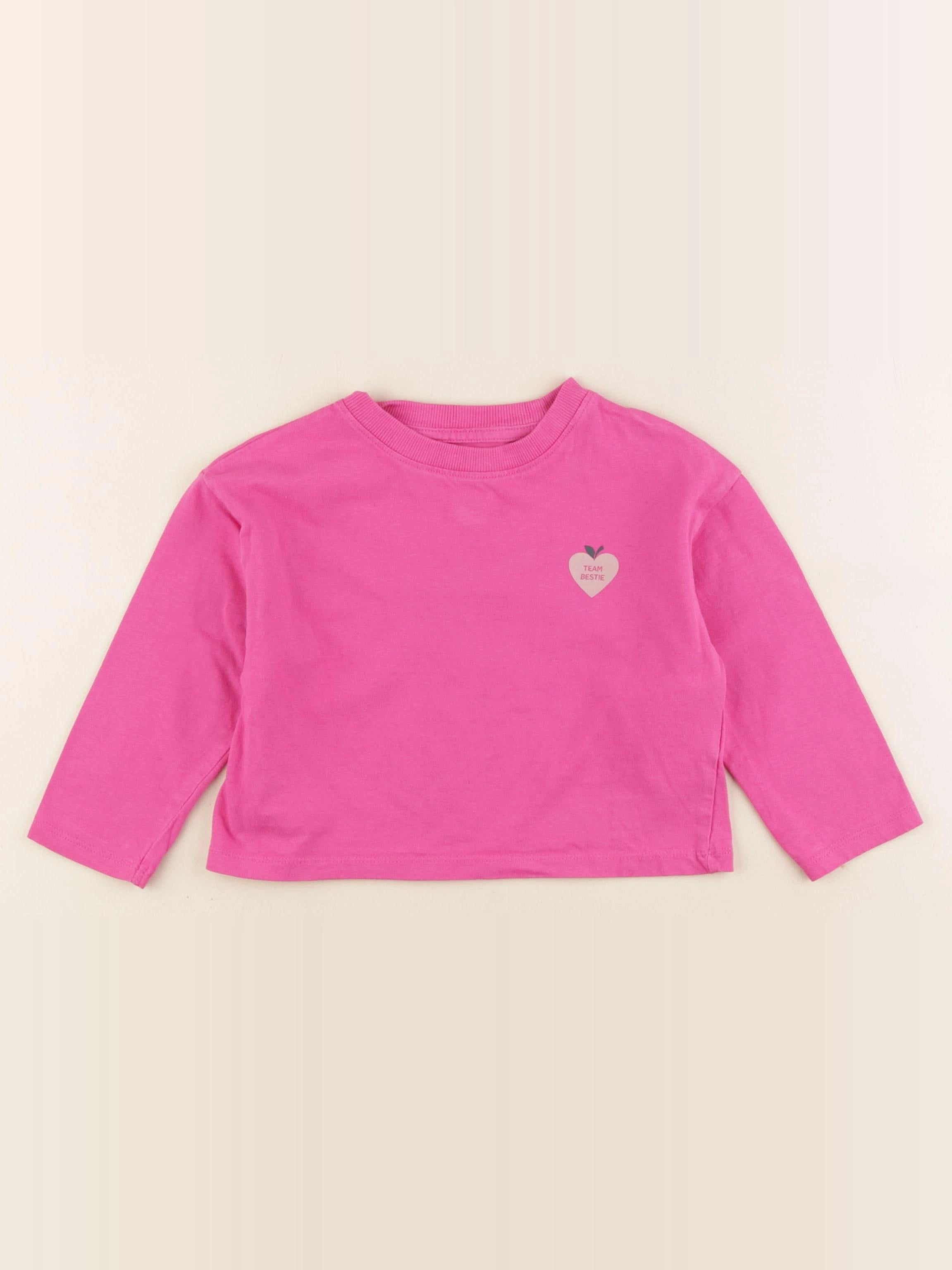 Vertbaudet - tee-shirt rose - 3 ans