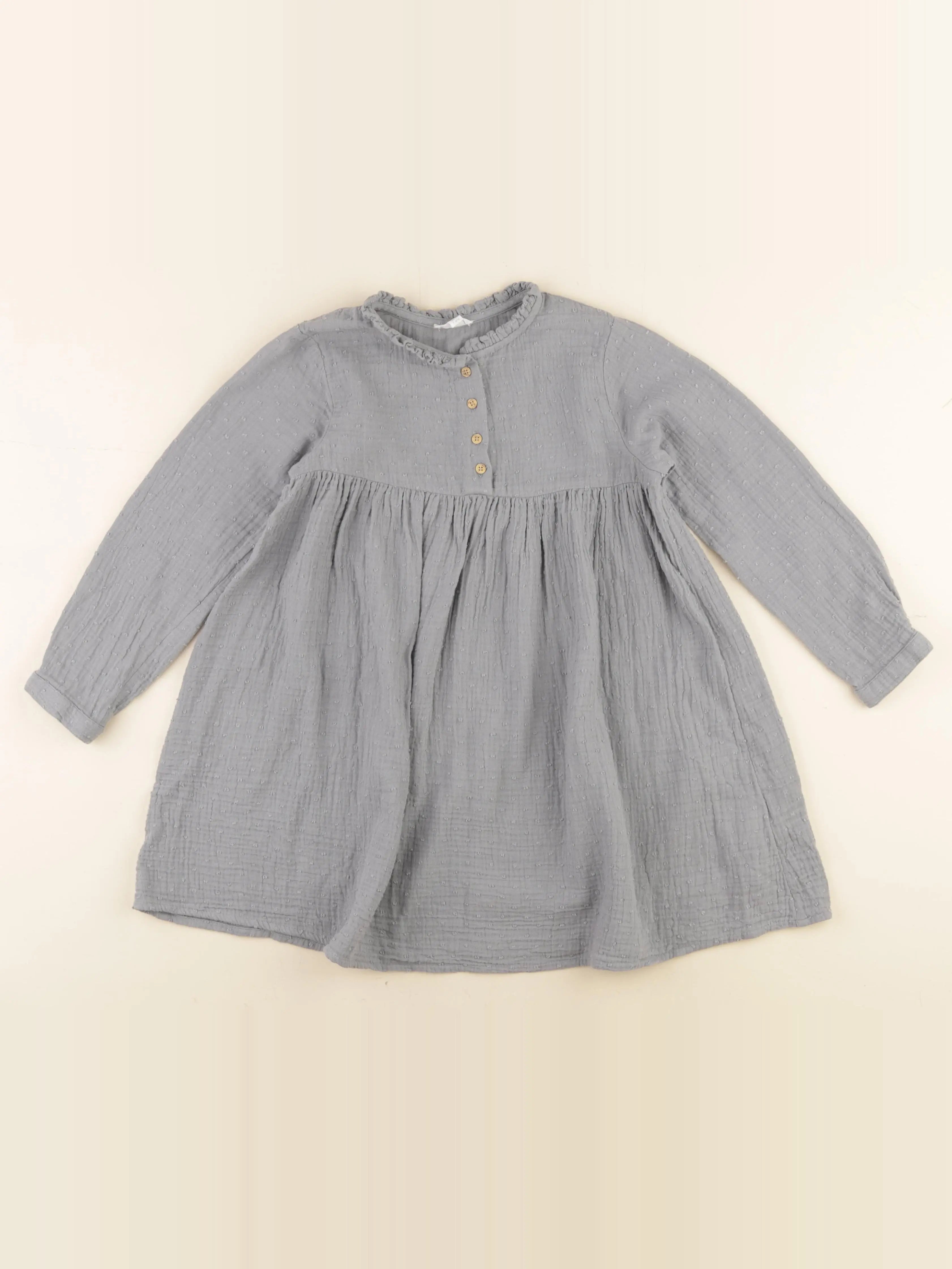 Vertbaudet - robe vert - 7 ans