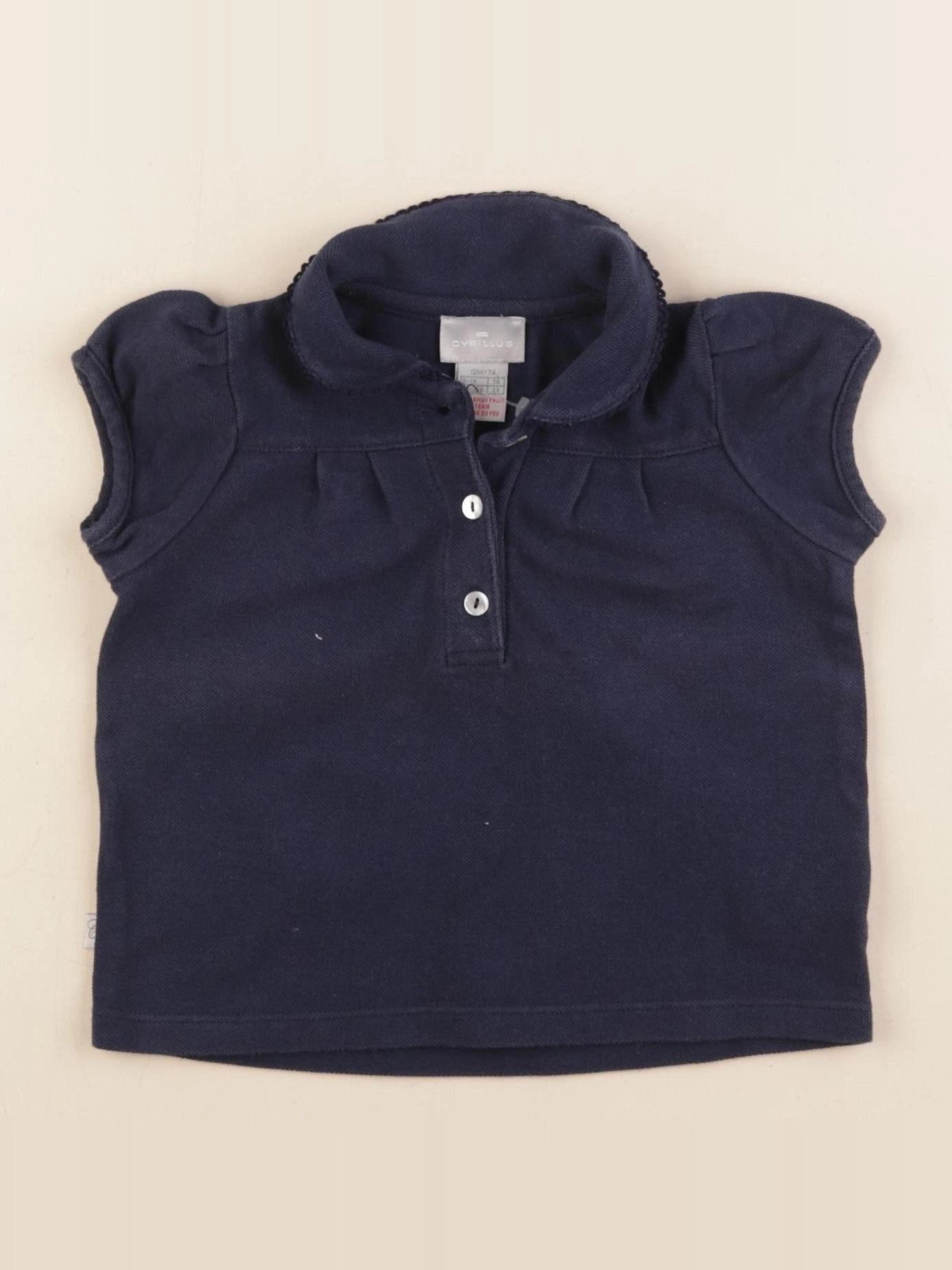 Cyrillus - polo bleu - 12 mois