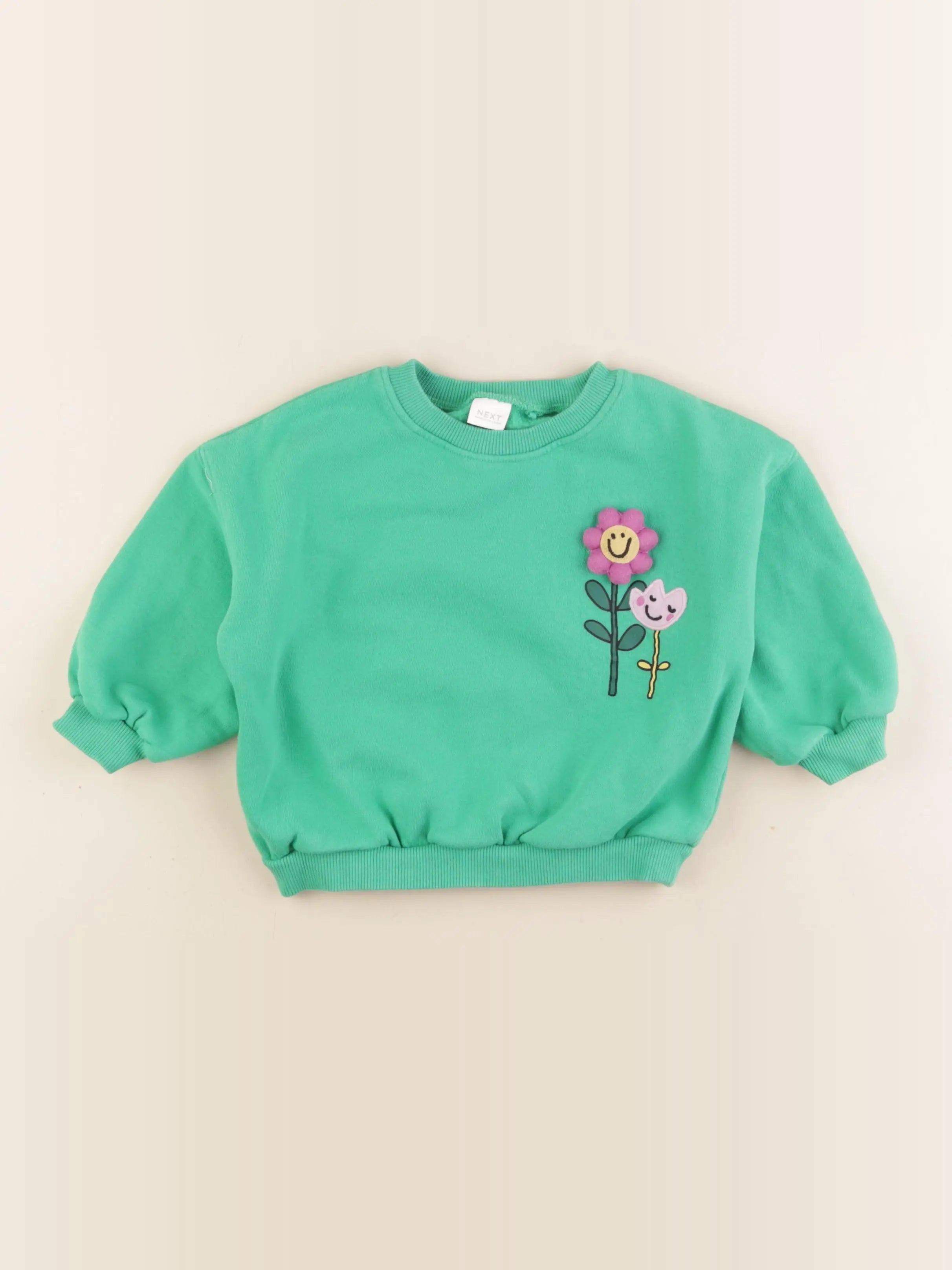 Next - sweat imprimé au dos vert - 2/3 ans