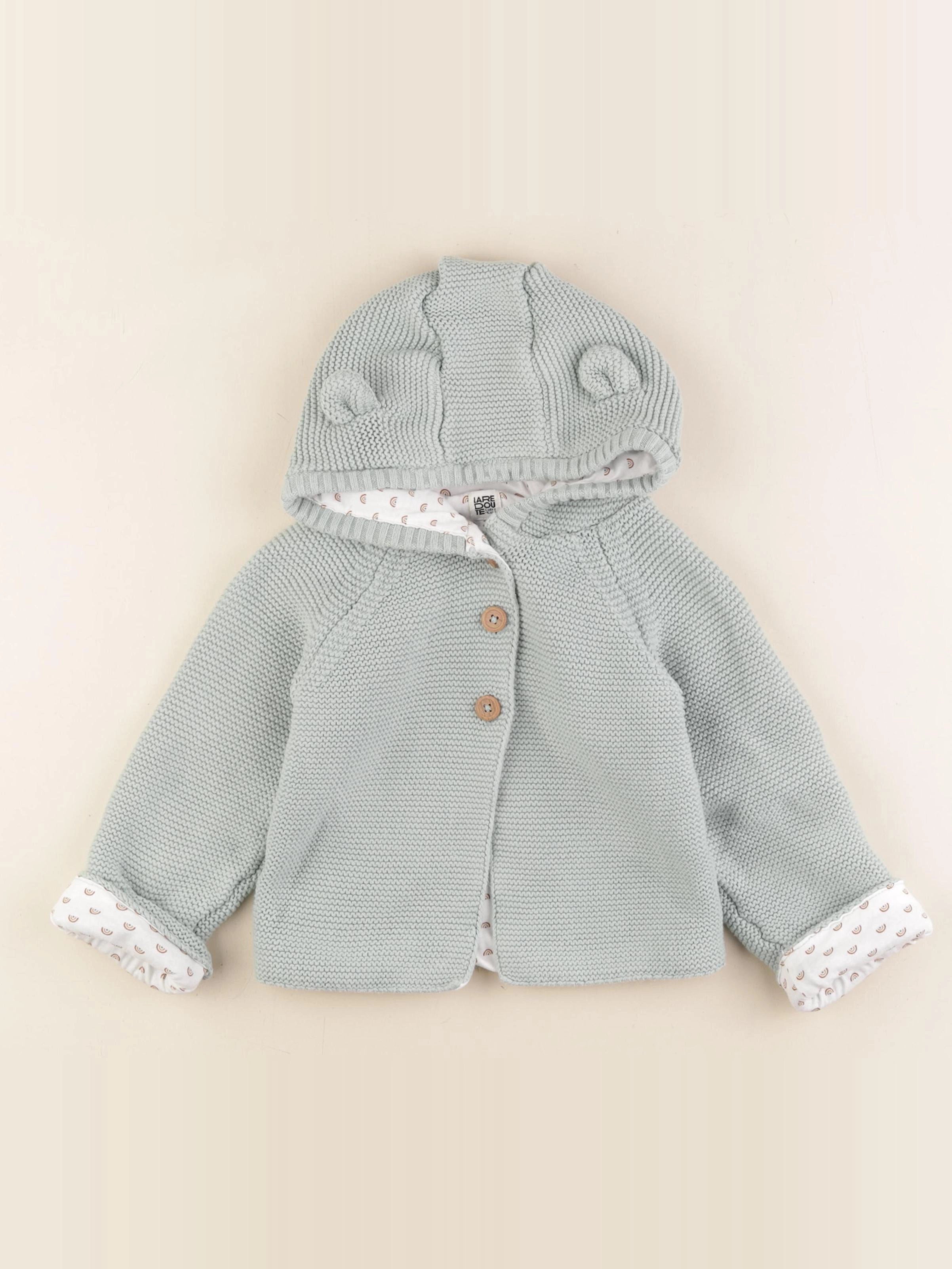 La Redoute - gilet vert - 2 ans