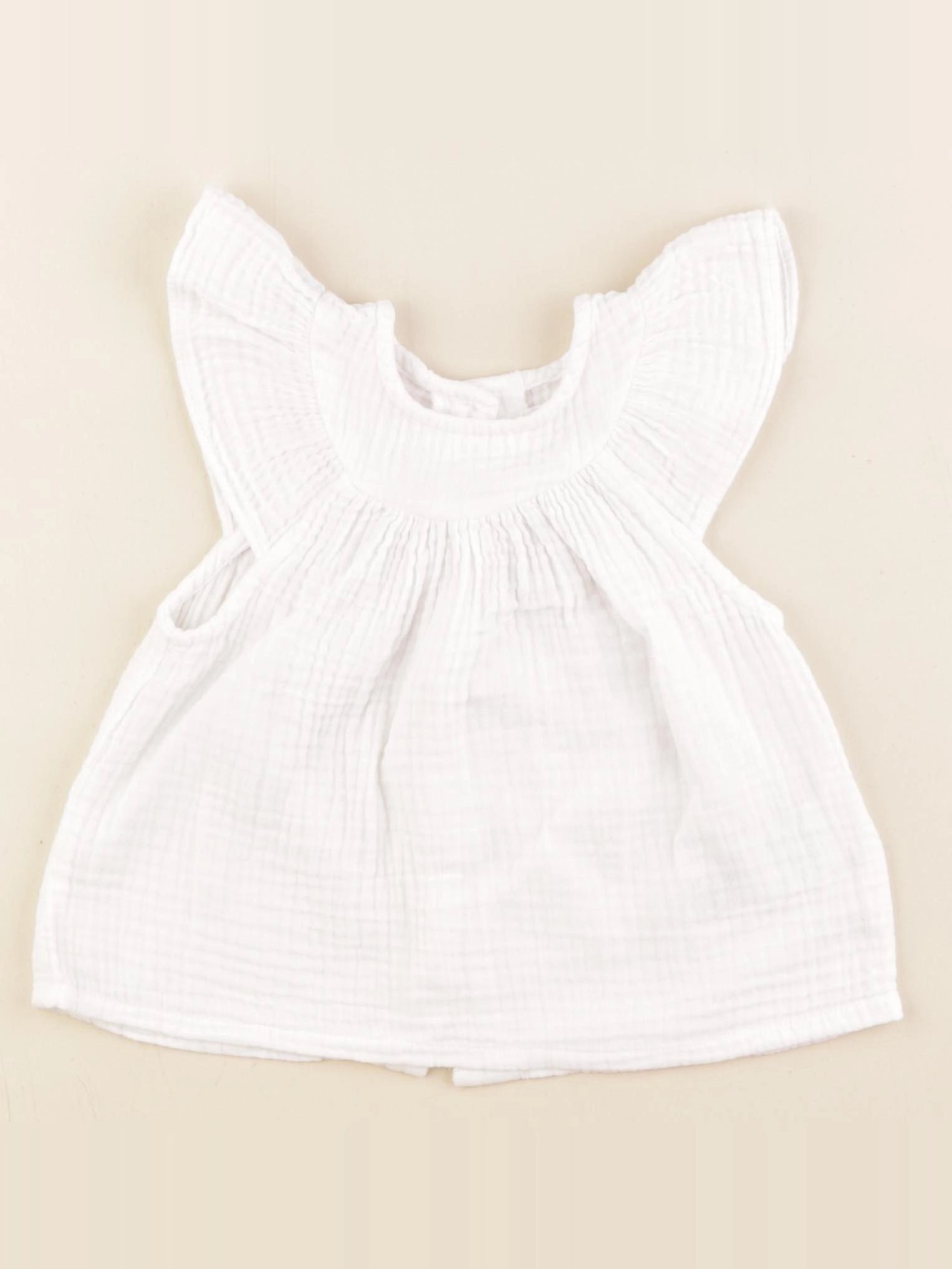 Vertbaudet - blouse blanc - 18 mois