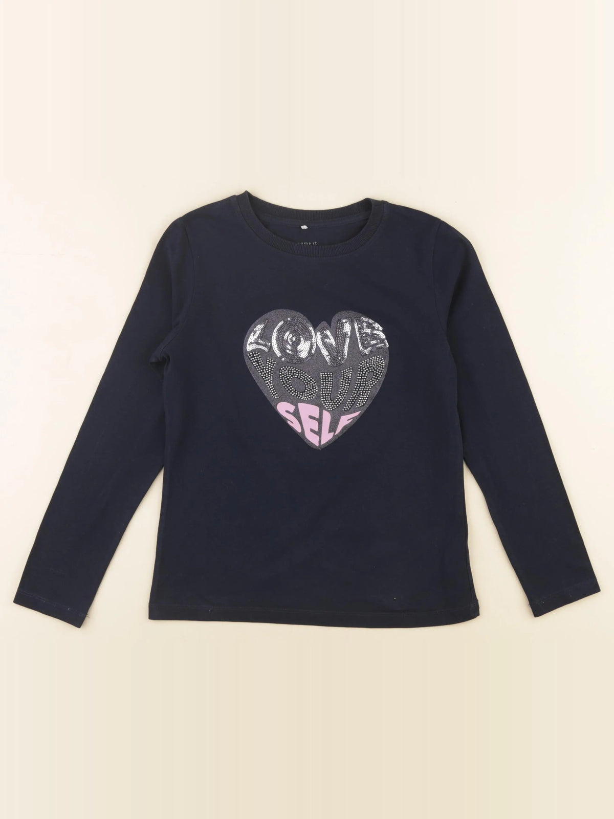 Name it - tee-shirt bleu, argent - 9/10 ans