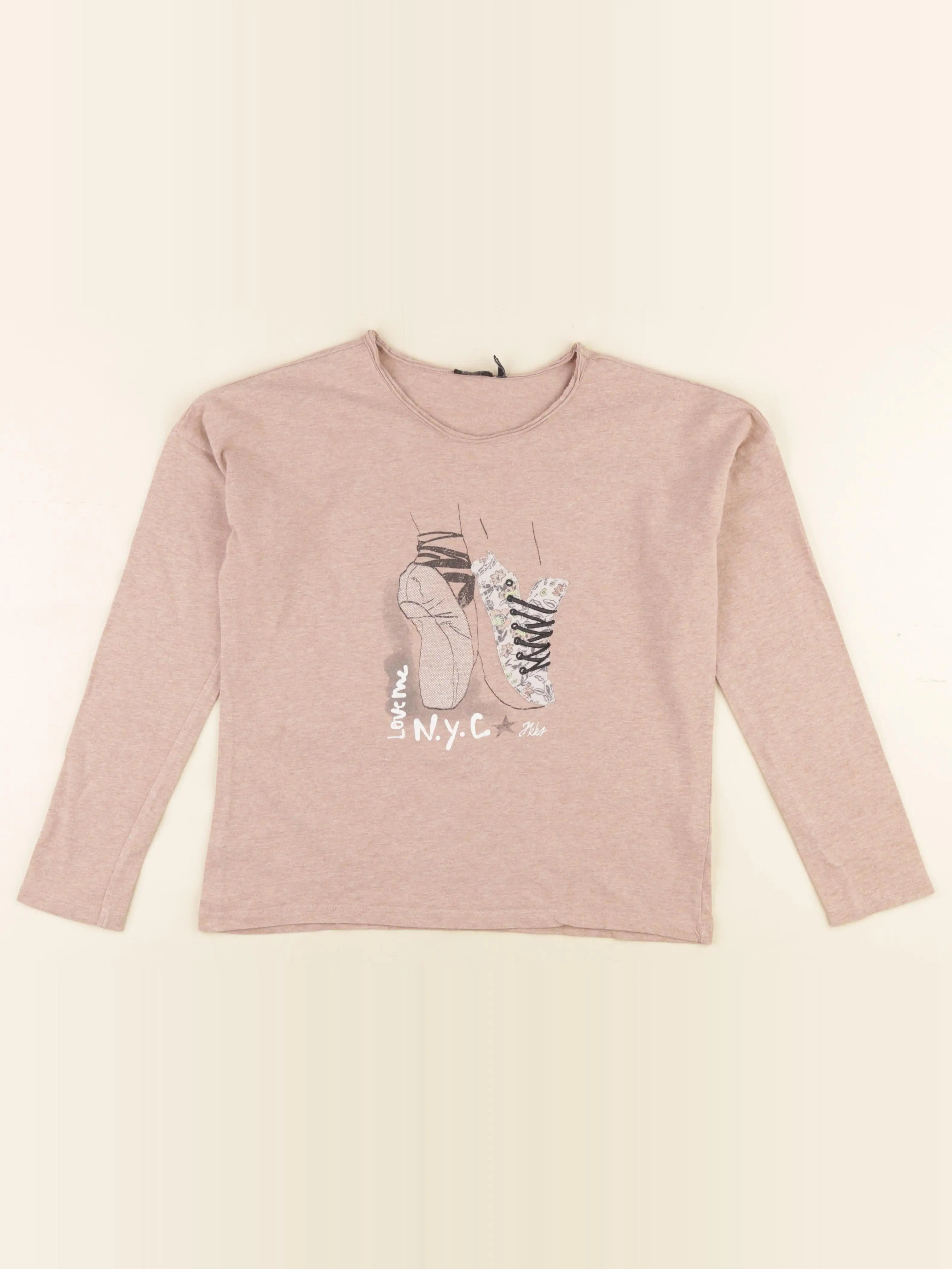 IKKS - tee-shirt rose - 10 ans