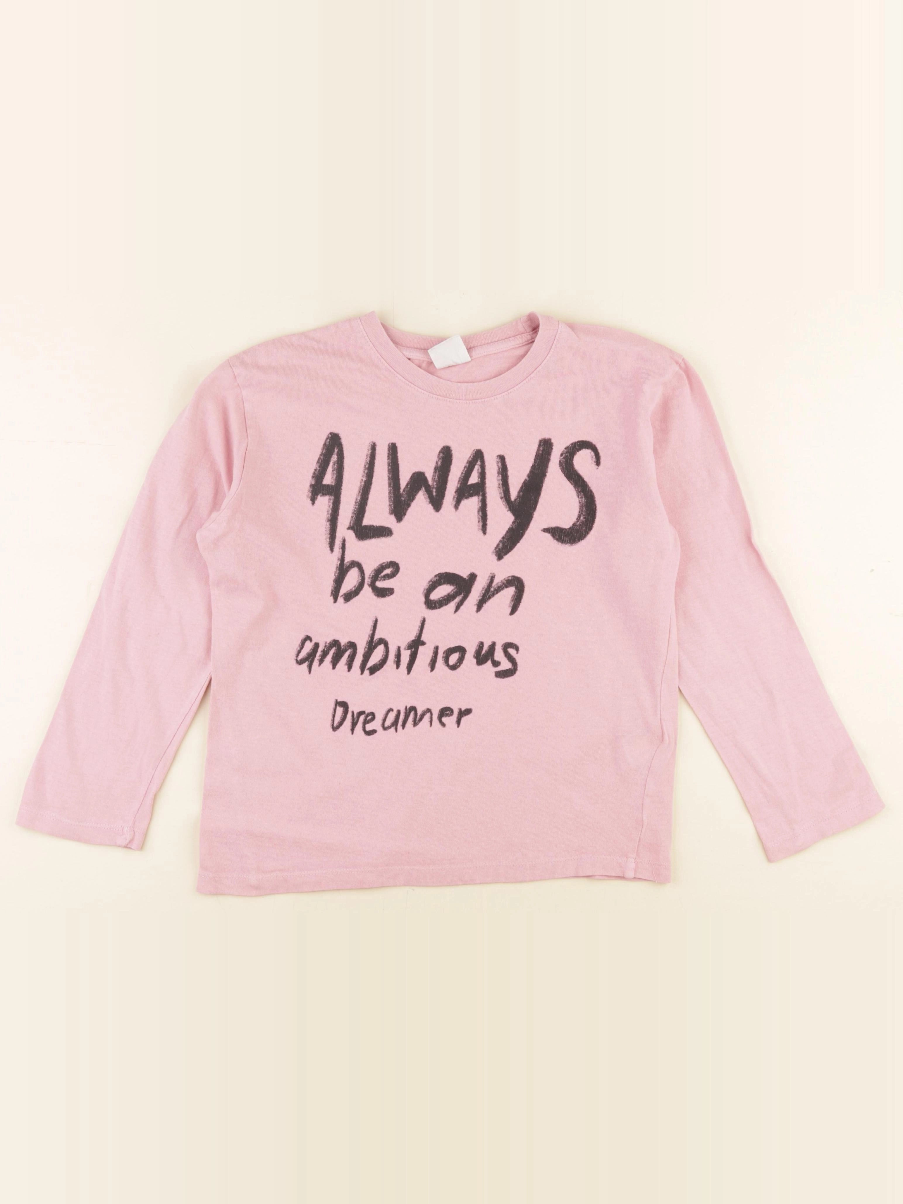 Zara - tee-shirt rose - 8/9 ans