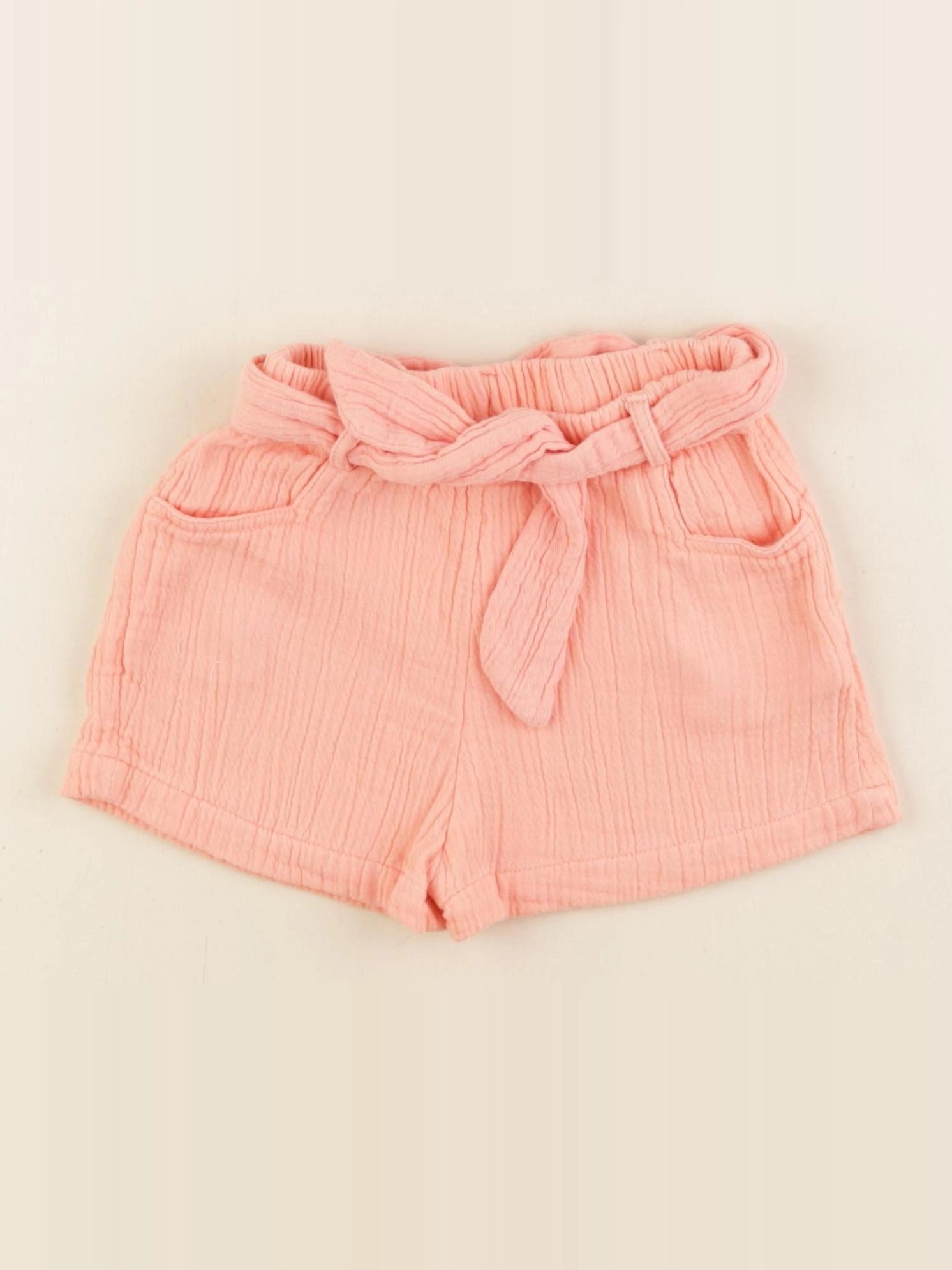 Vertbaudet - short orange - 2 ans