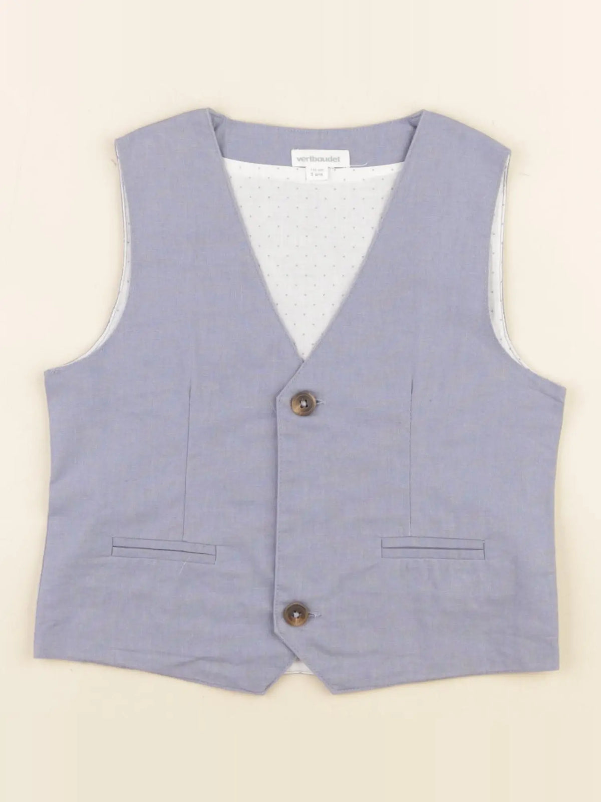 Vertbaudet - gilet bleu - 5 ans