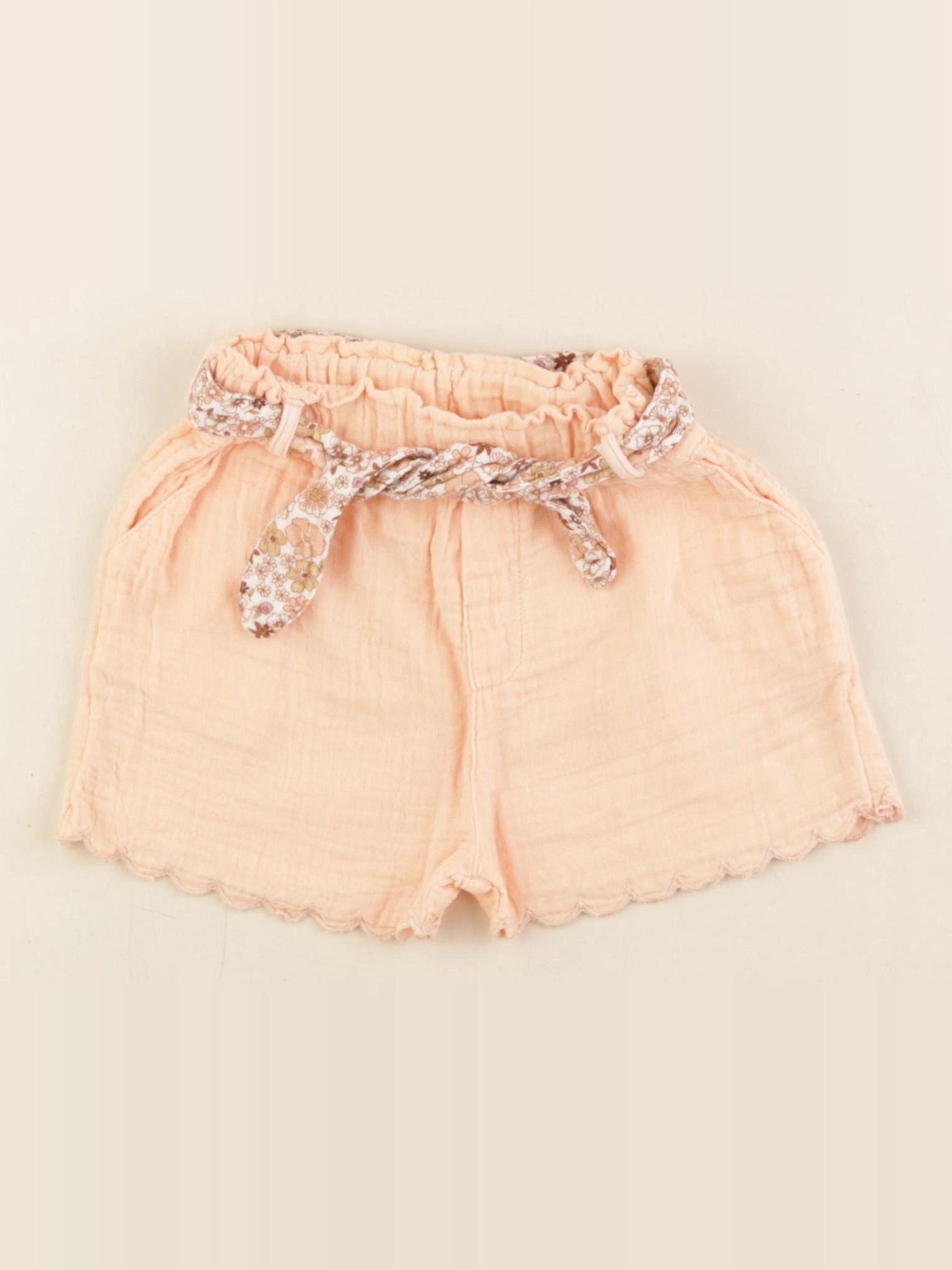 Vertbaudet - short orange - 18 mois