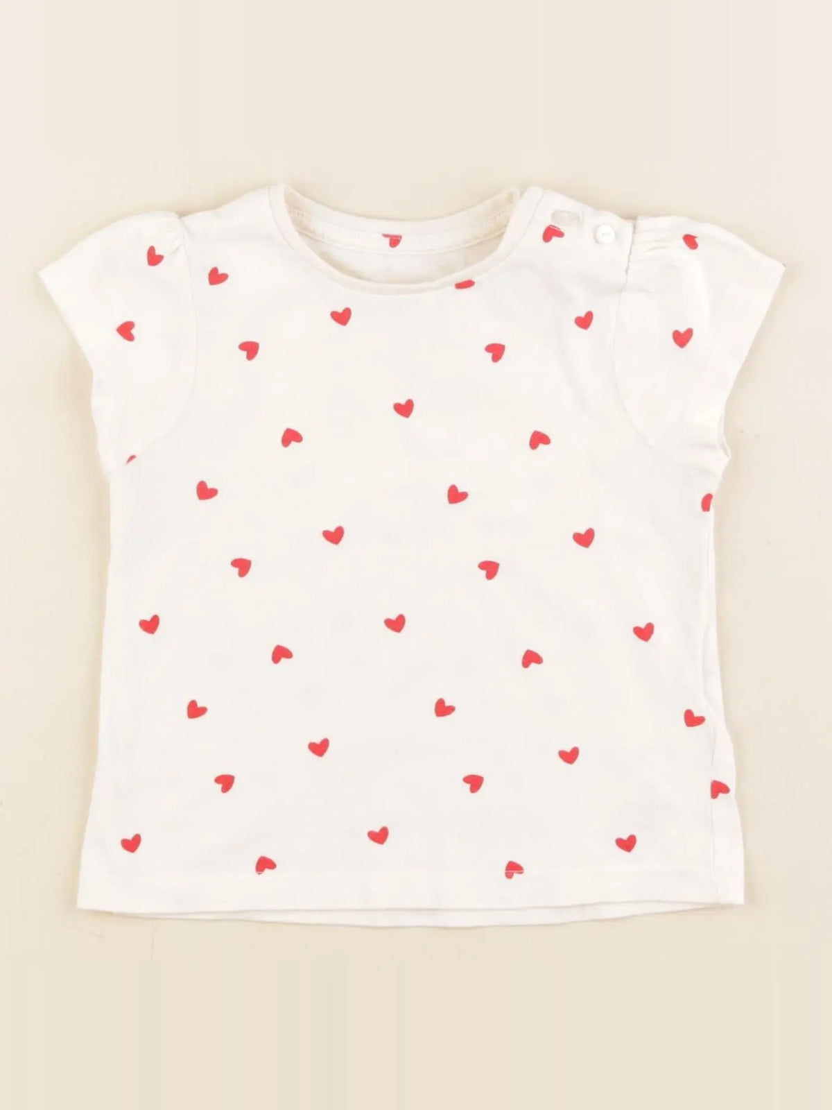 Vertbaudet - tee-shirt beige - 18 mois