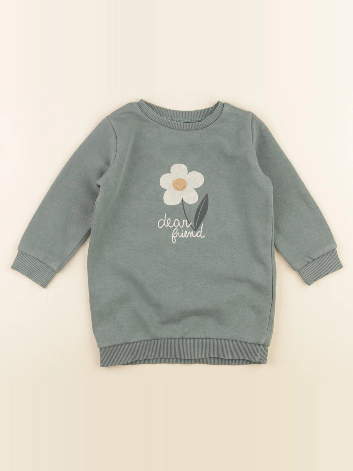 Vertbaudet - robe vert - 2 ans