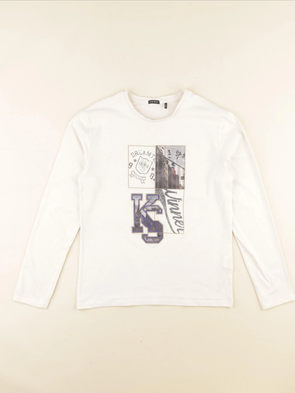 IKKS - tee-shirt beige - 12 ans