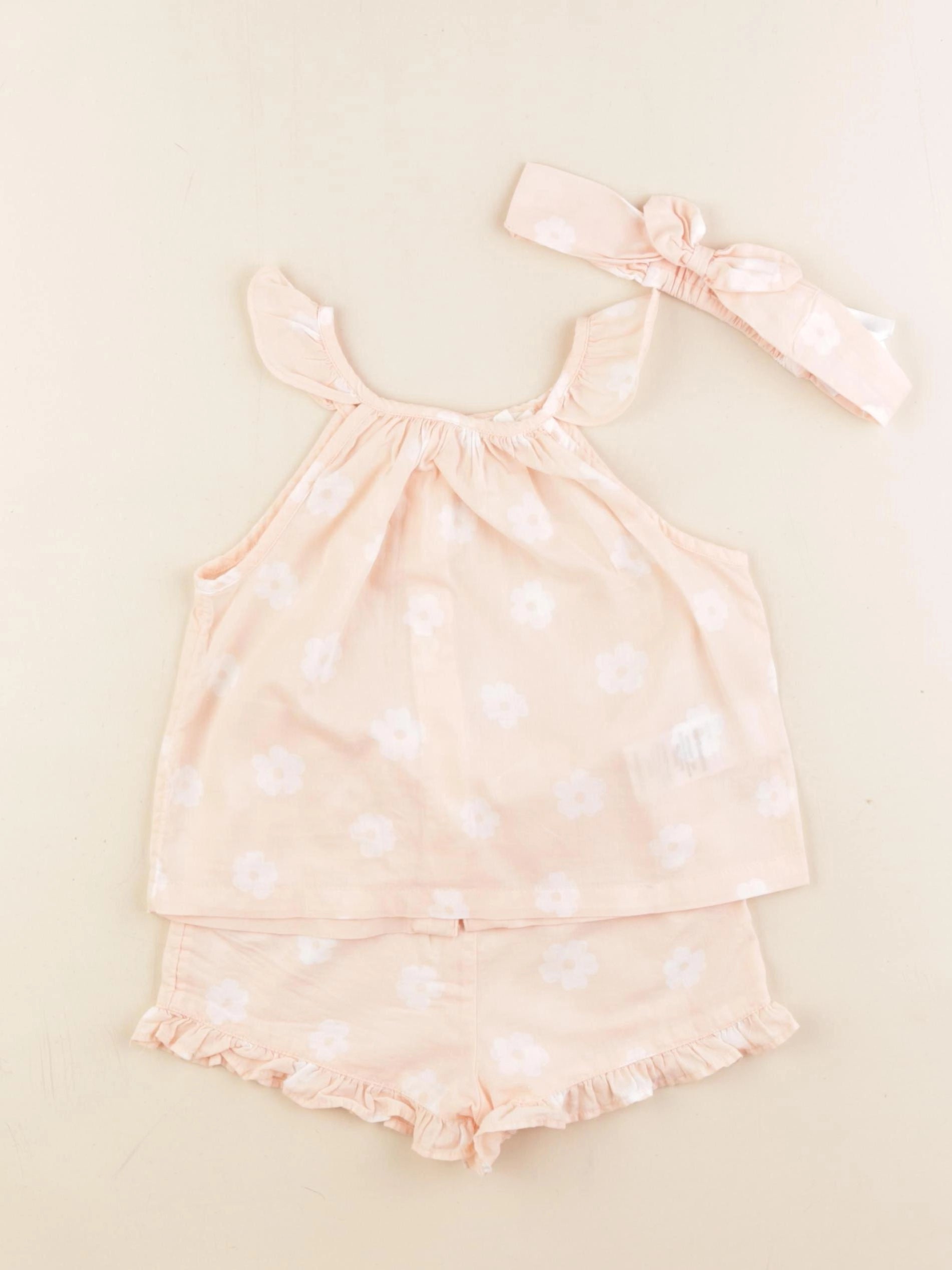 Vertbaudet - ensemble rose - 2 ans