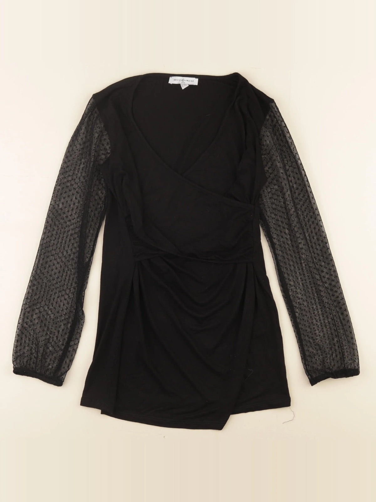 Envie de fraise - tee-shirt grossesse, allaitement noir - 34 à 36