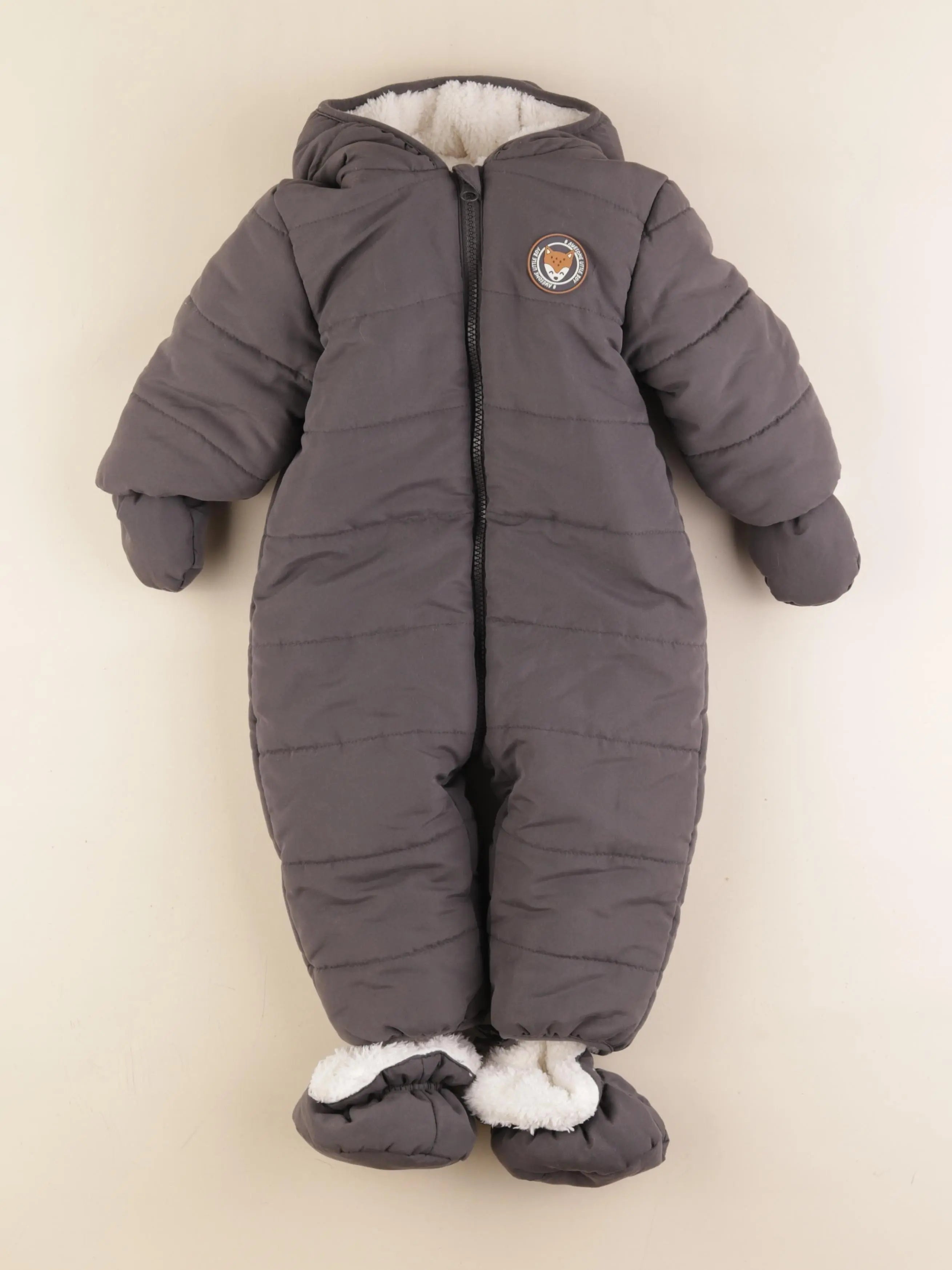 Vertbaudet - combi-pilote gris - 18 mois