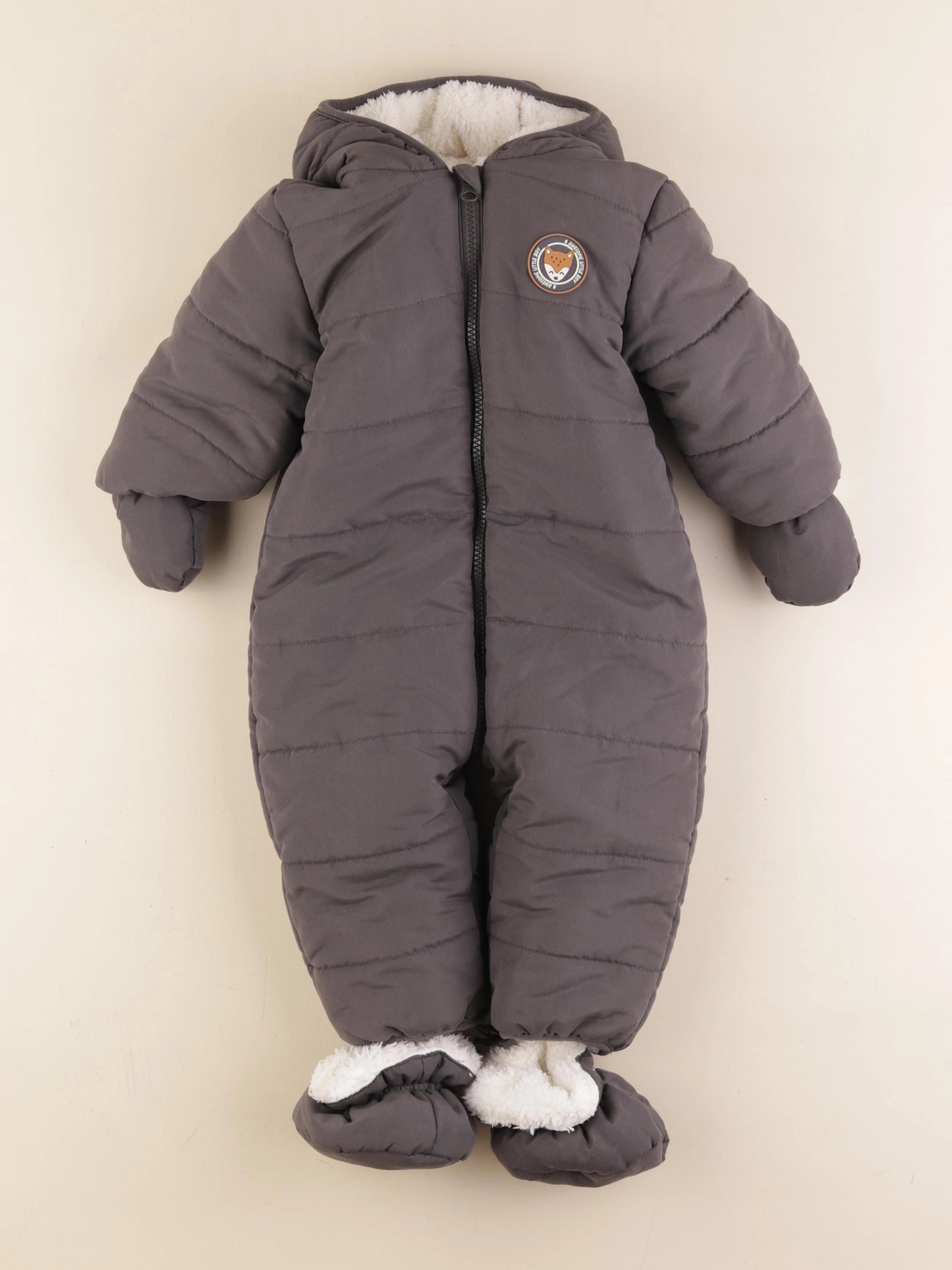 Vertbaudet - combi-pilote gris - 18 mois