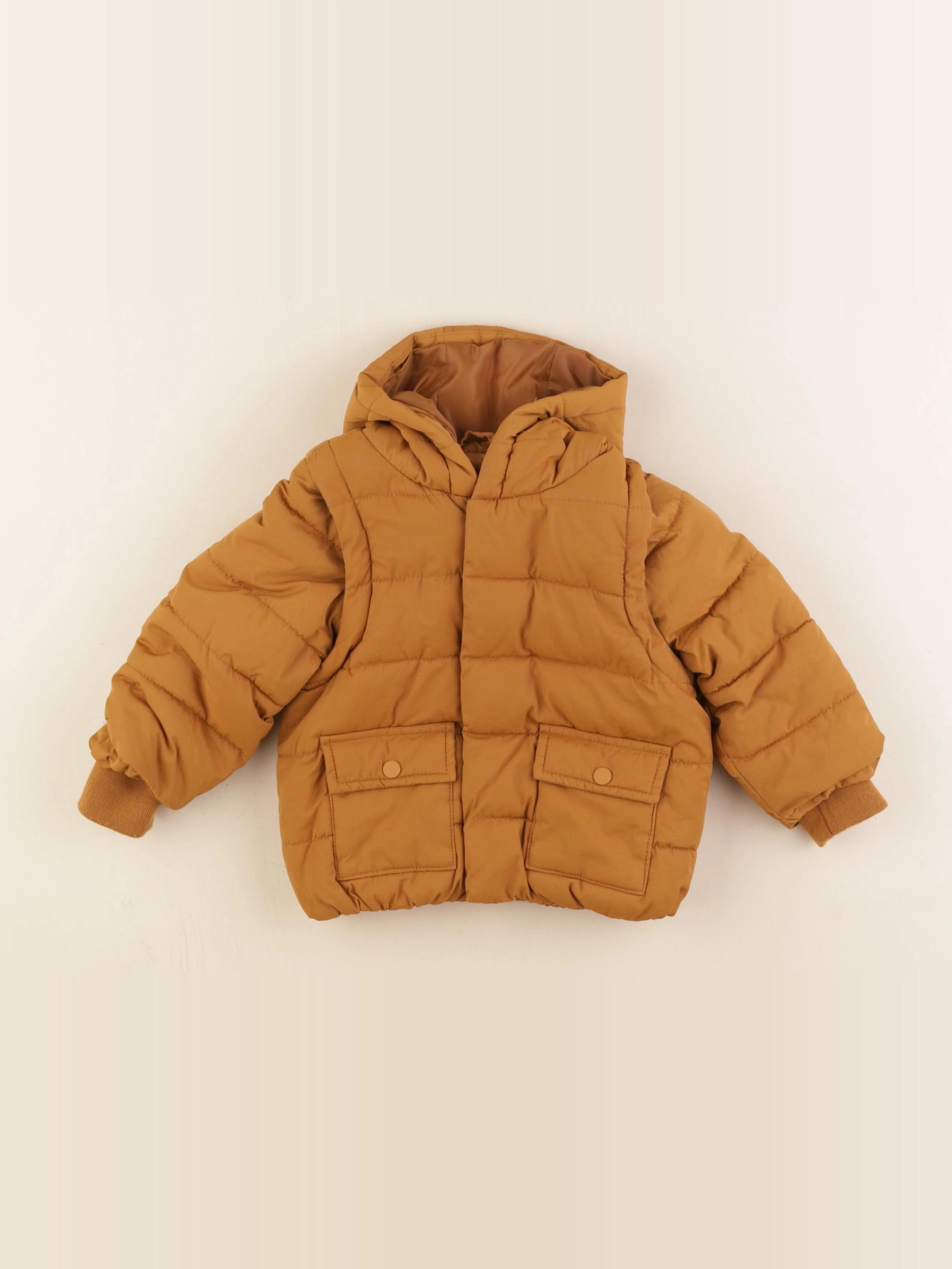 Vertbaudet - doudoune marron - 9 mois