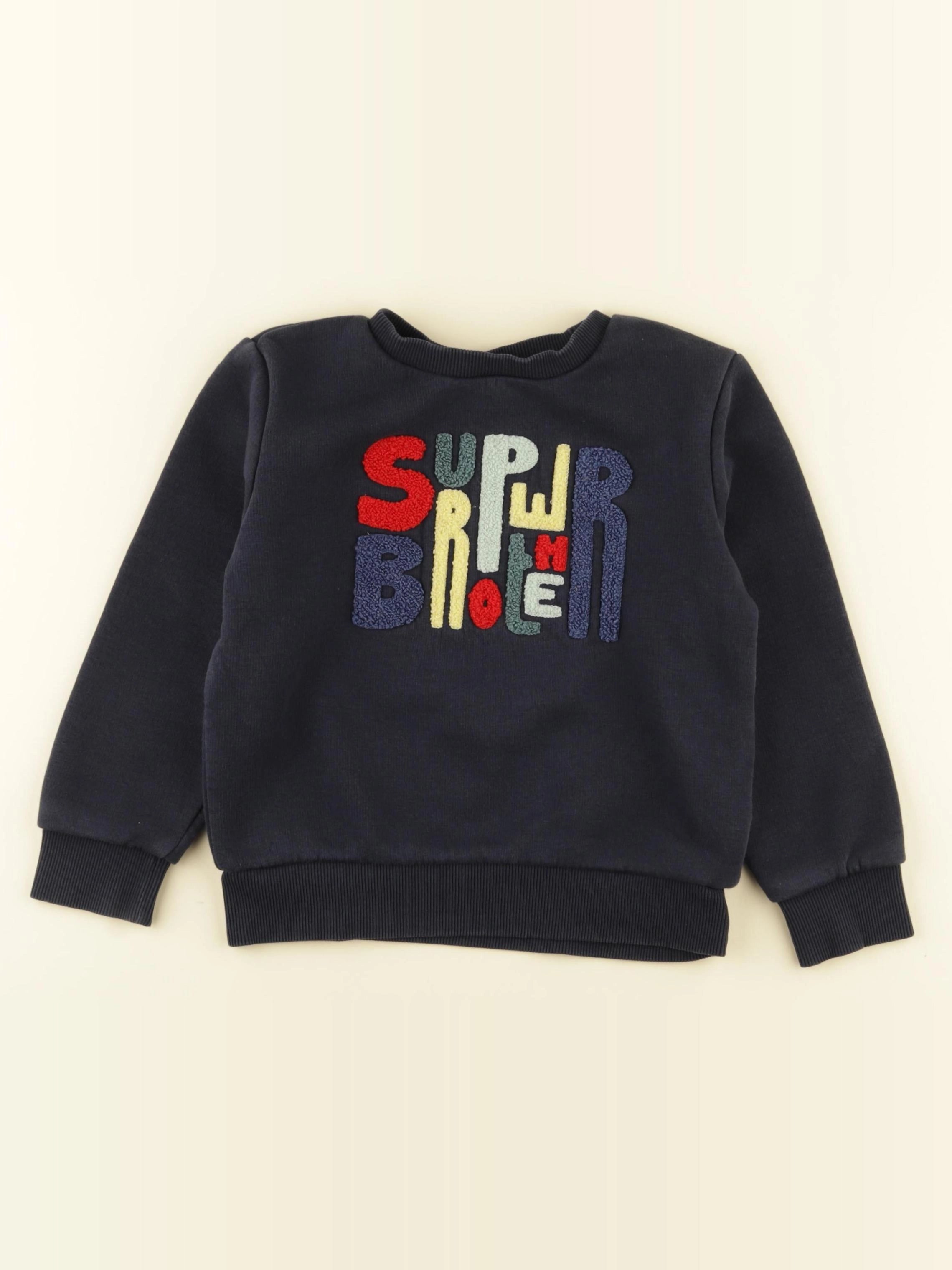 Tape à l'oeil - sweat bleu - 4 ans