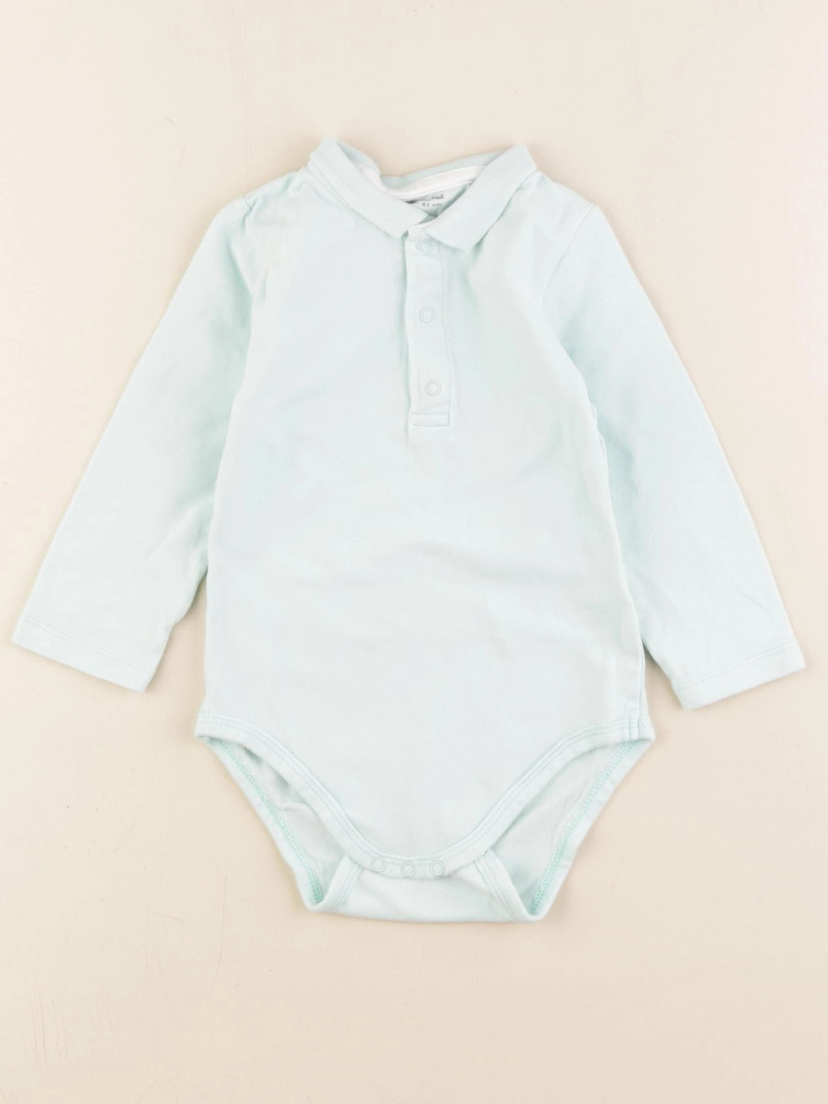 Vertbaudet - body à col bleu - 18 mois