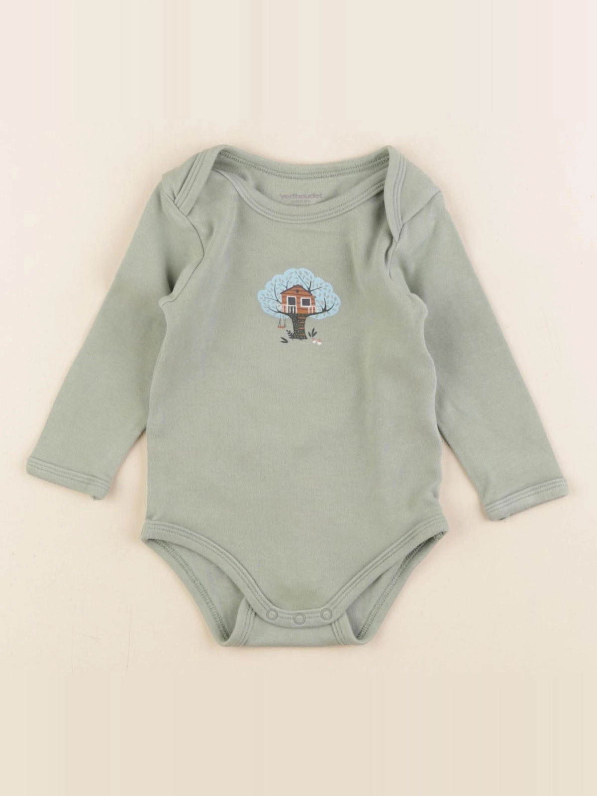 Vertbaudet - body à col vert - 12 mois