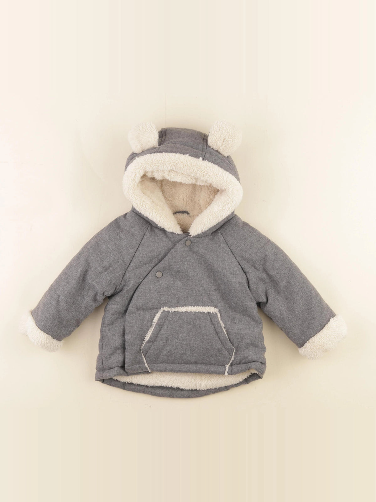 Vertbaudet - veste gris - 12 mois