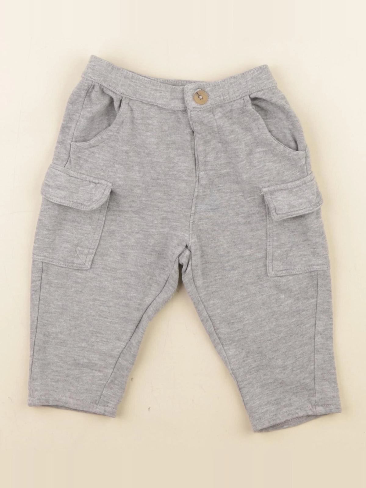 Vertbaudet - pantalon gris - 9 mois