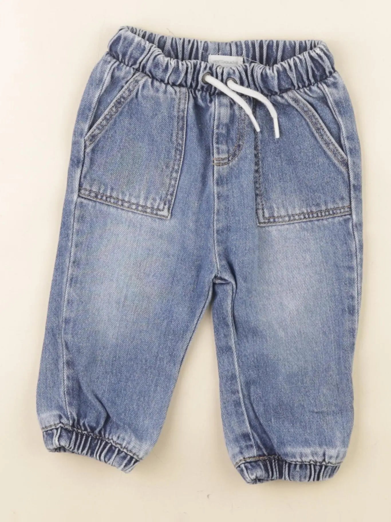 Vertbaudet - jean bleu - 9 mois