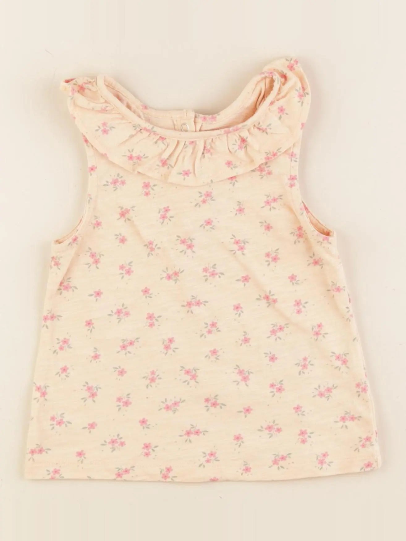 Vertbaudet - débardeur beige - 2 ans