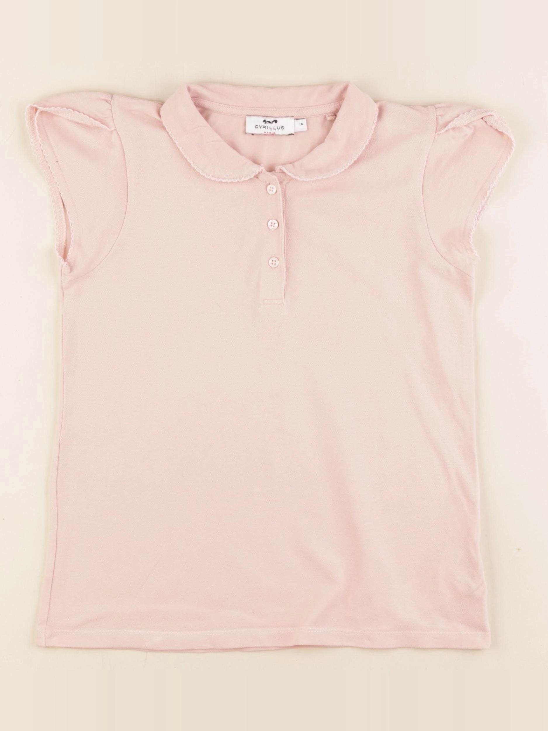 Cyrillus - polo rose - 10 ans