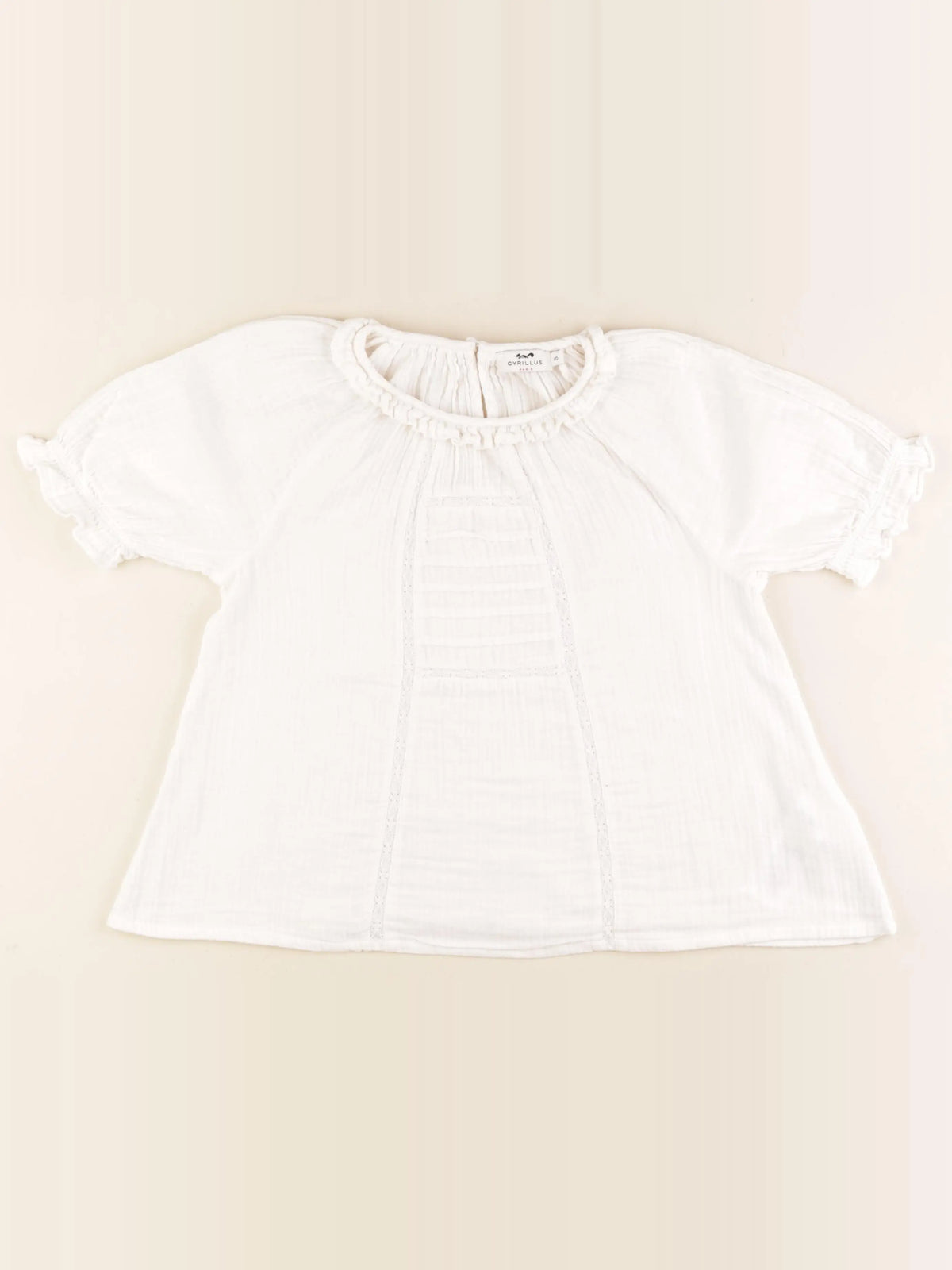 Cyrillus - blouse blanc - 10 ans