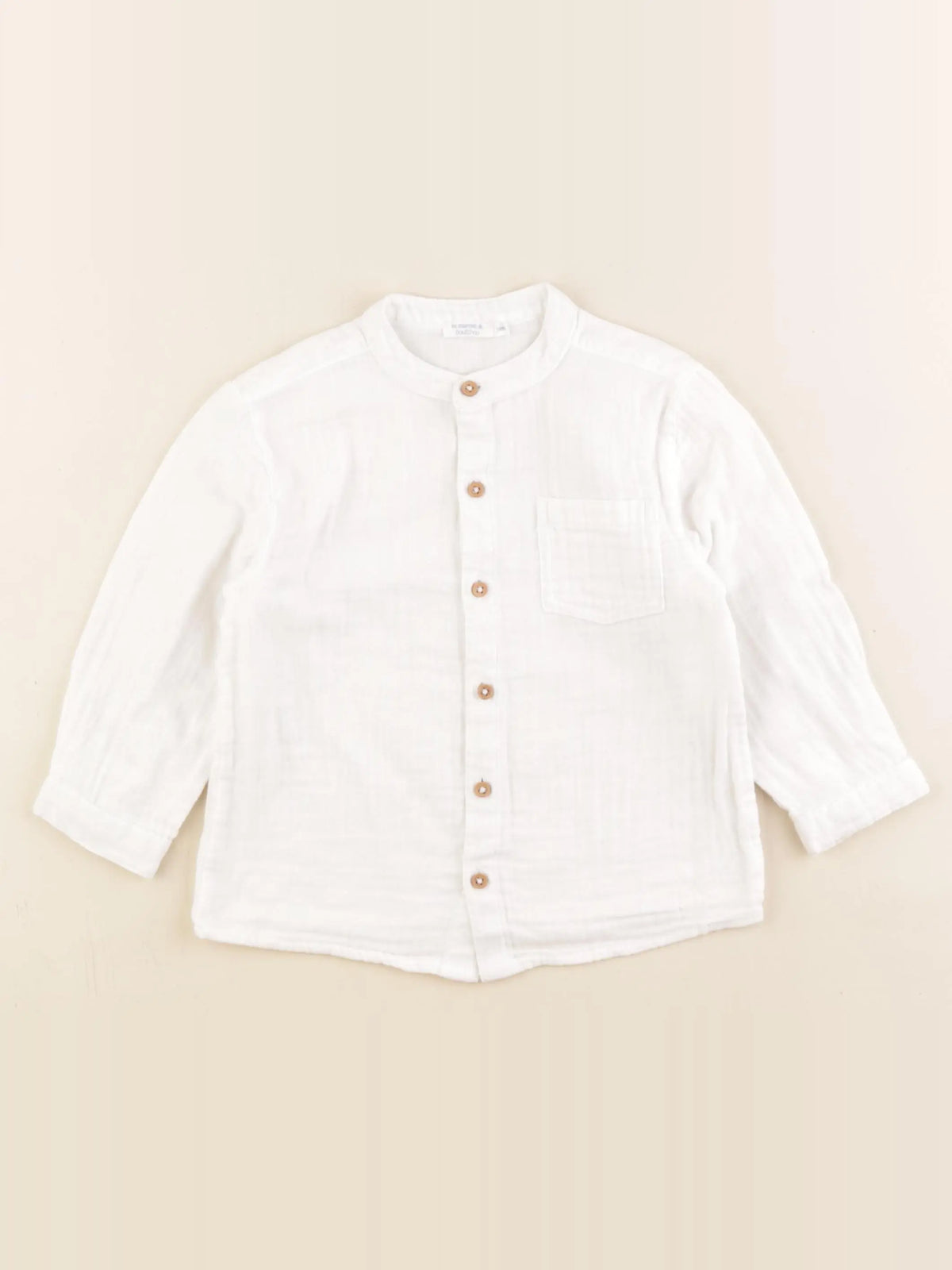Boutchou - chemise blanc - 24 mois