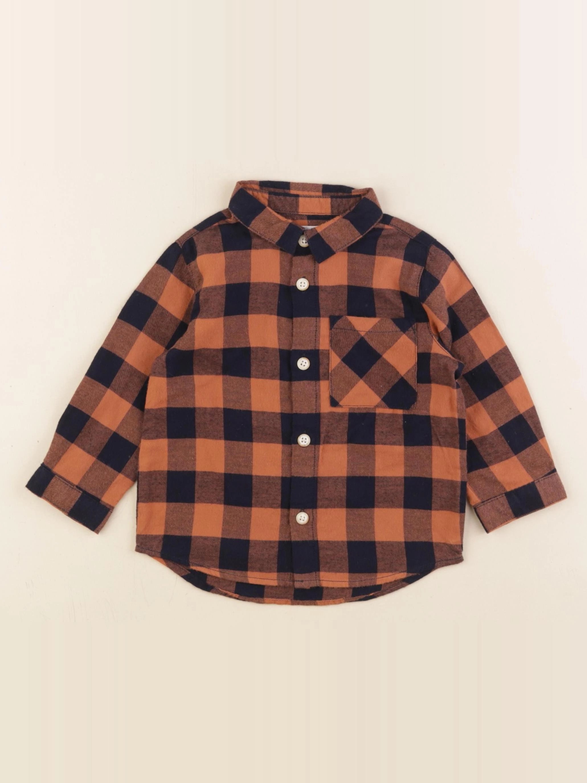 Zara - chemise marron - 9/12 mois