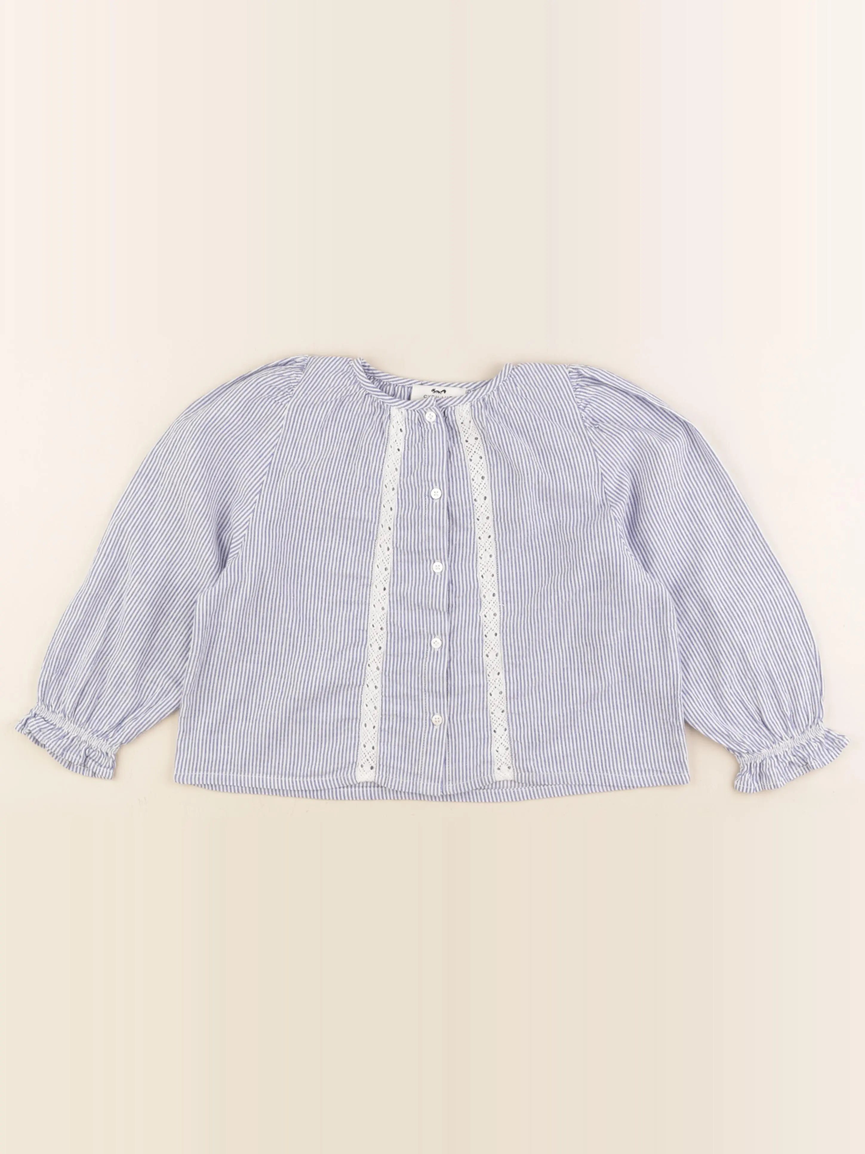 Cyrillus - blouse bleu - 6 ans