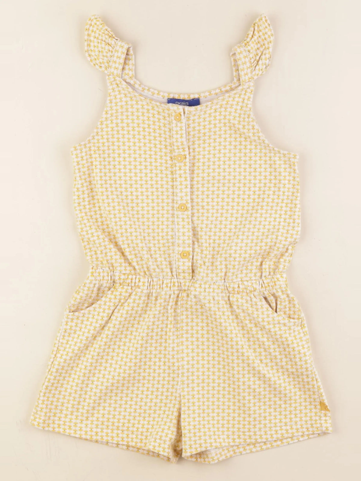 Okaidi - combinaison jaune - 6 ans