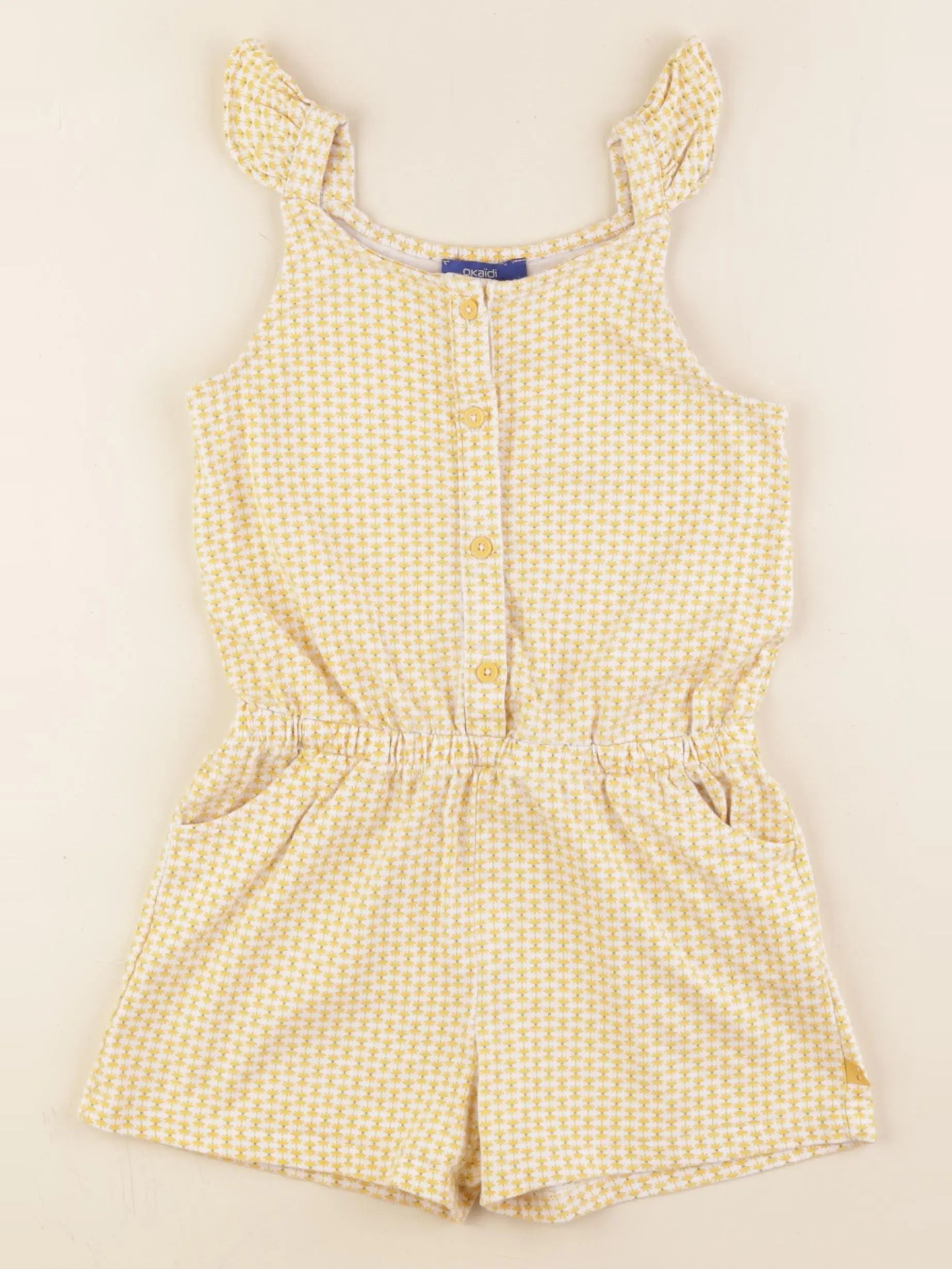 Okaidi - combinaison jaune - 6 ans