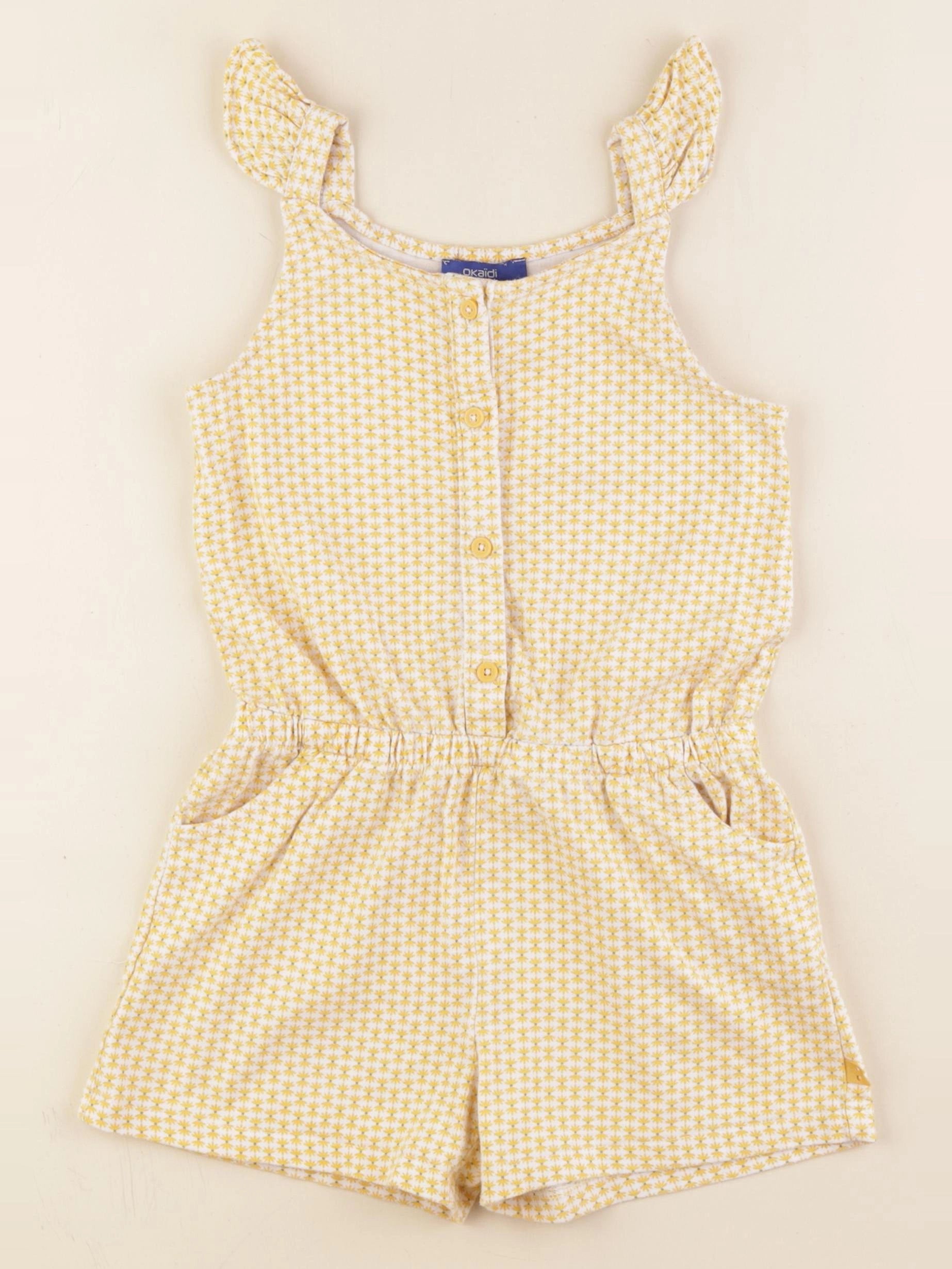 Okaidi - combinaison jaune - 6 ans