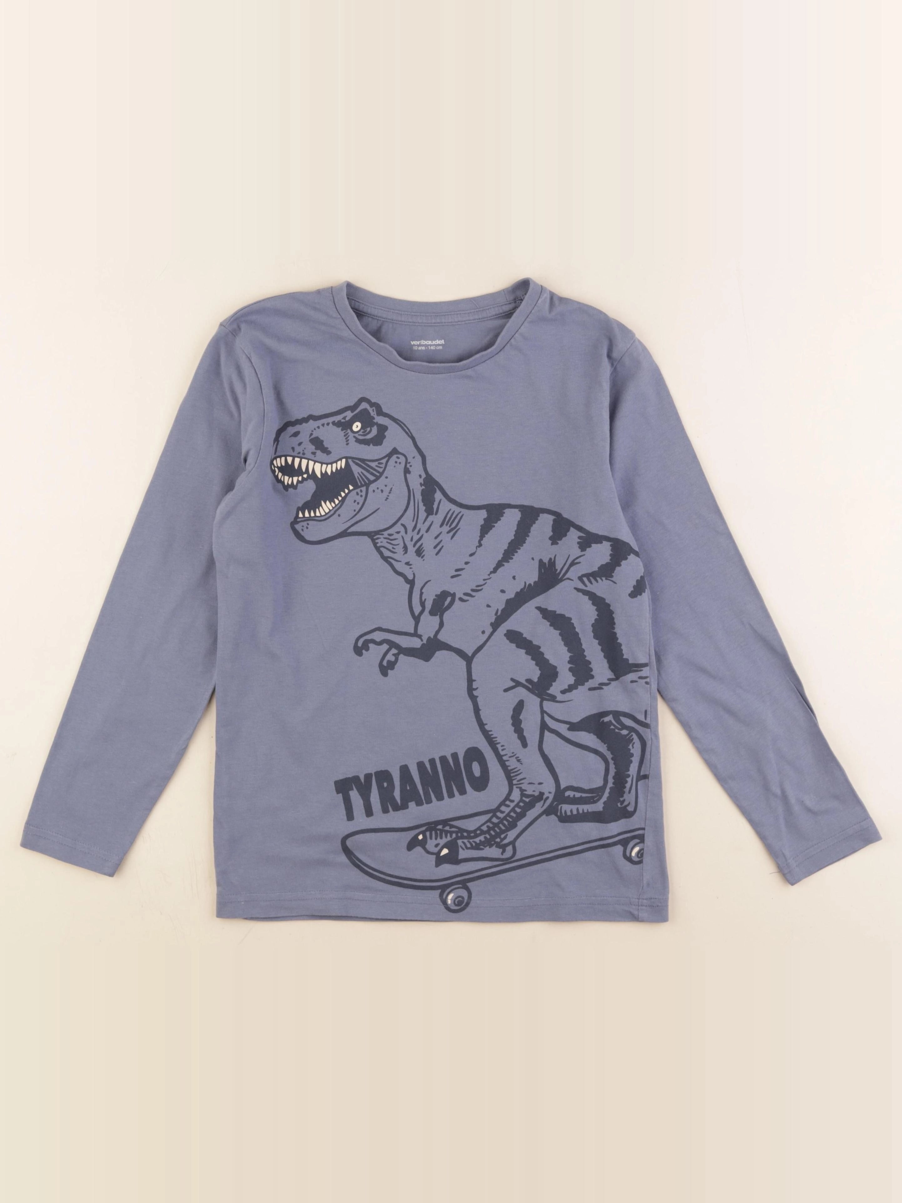 Vertbaudet - tee-shirt bleu - 10 ans