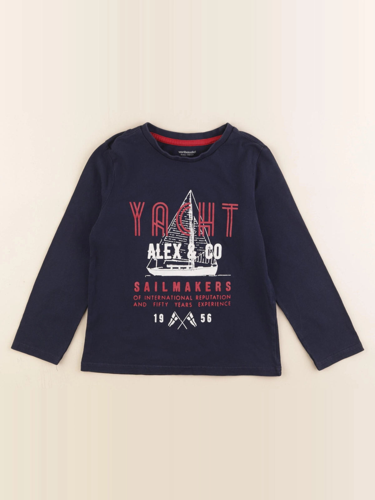 Vertbaudet - tee-shirt bleu - 6 ans
