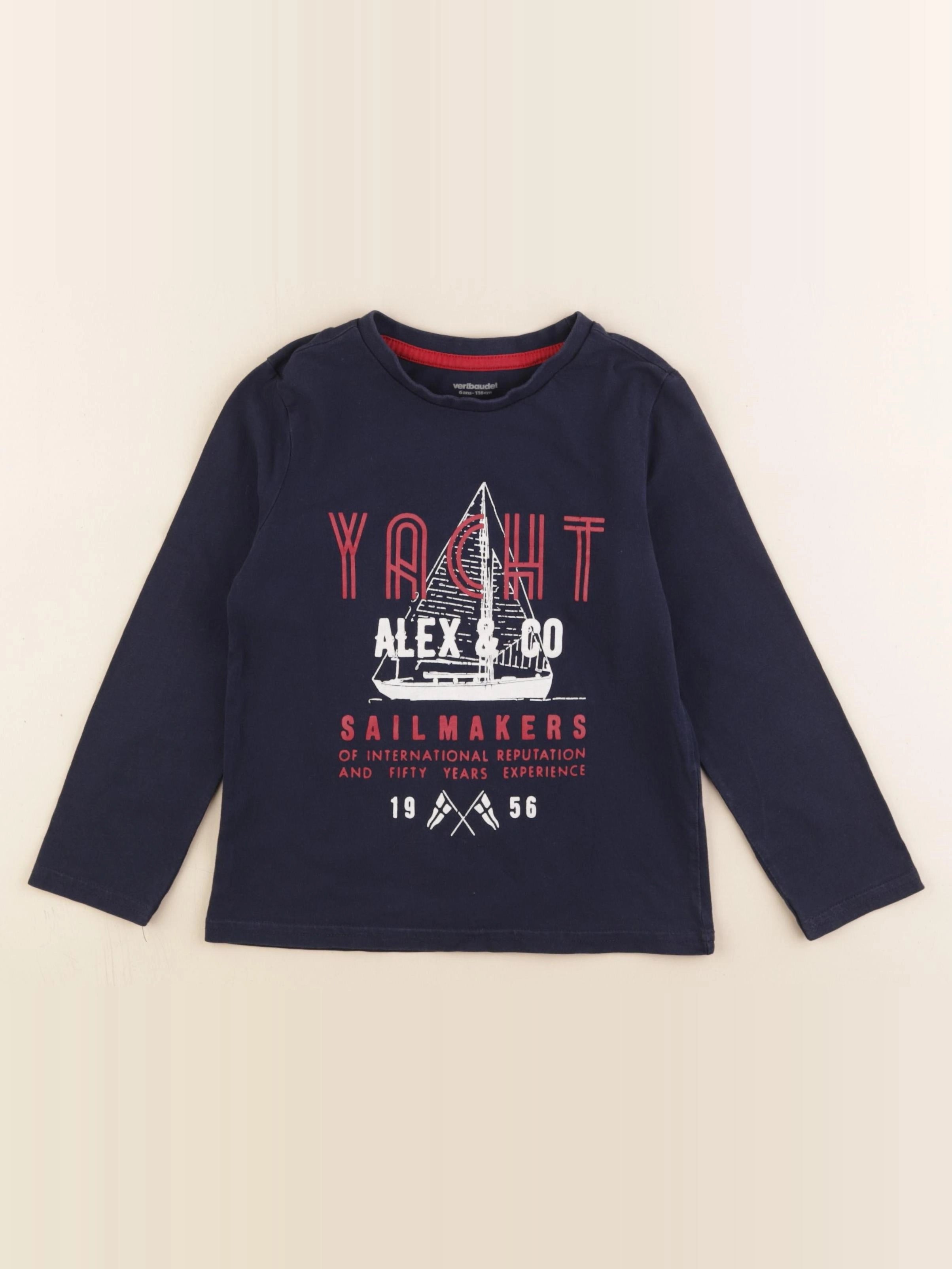 Vertbaudet - tee-shirt bleu - 6 ans