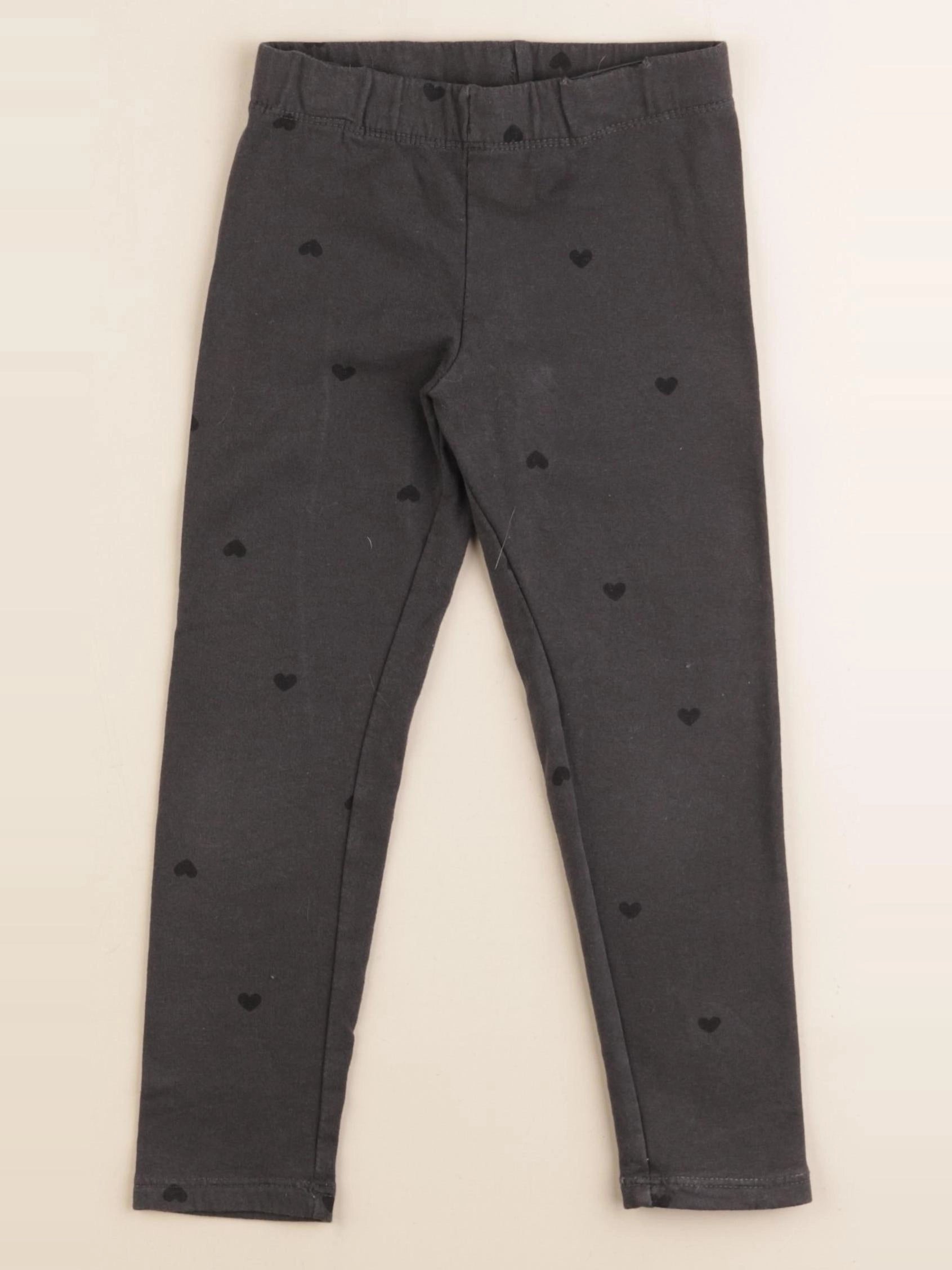 H&M - legging gris - 3/4 ans