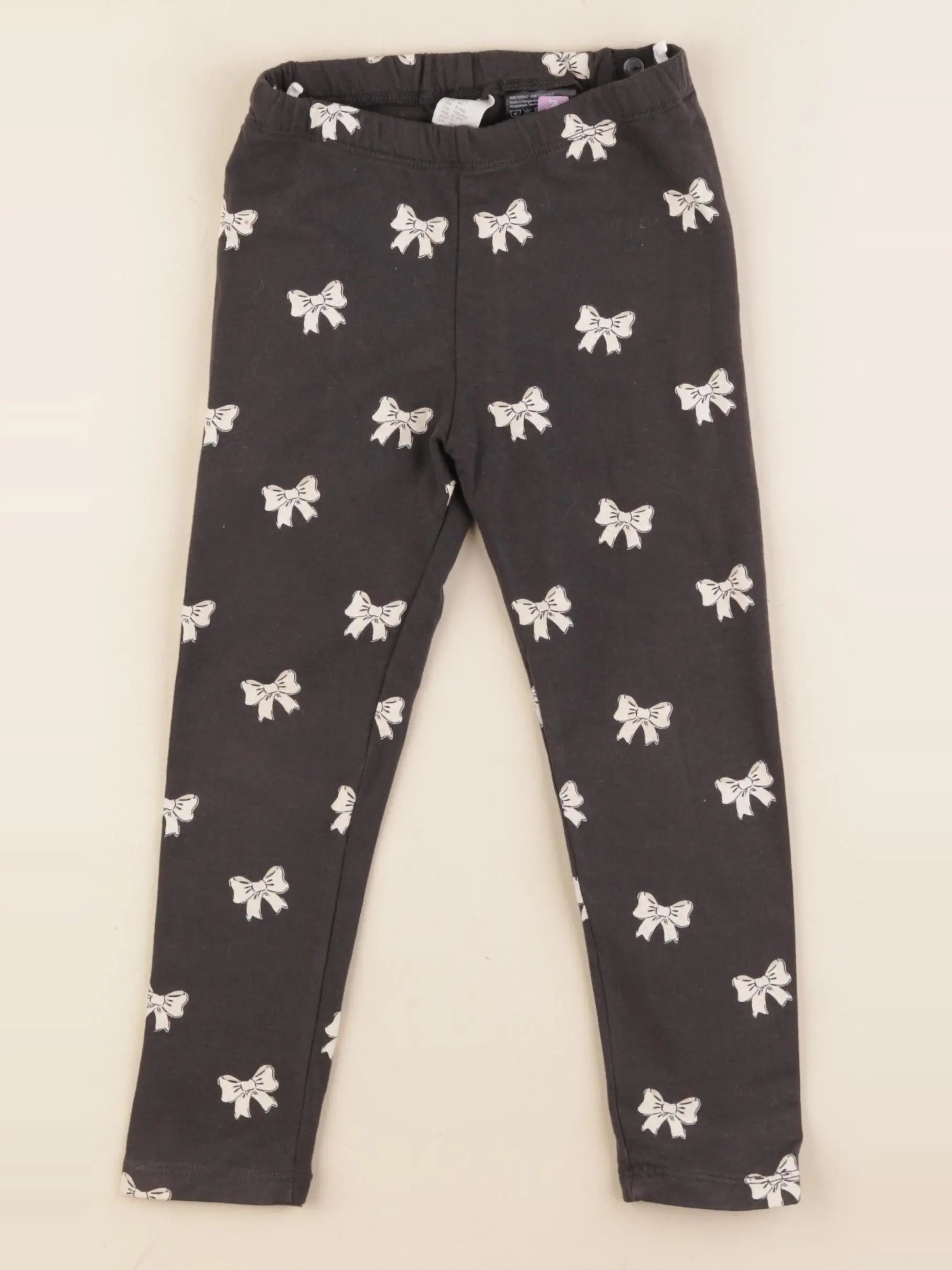 H&M - legging gris - 3/4 ans