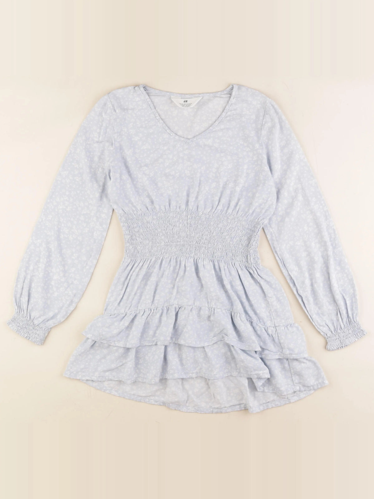 H&M - robe bleu - 10/11 ans