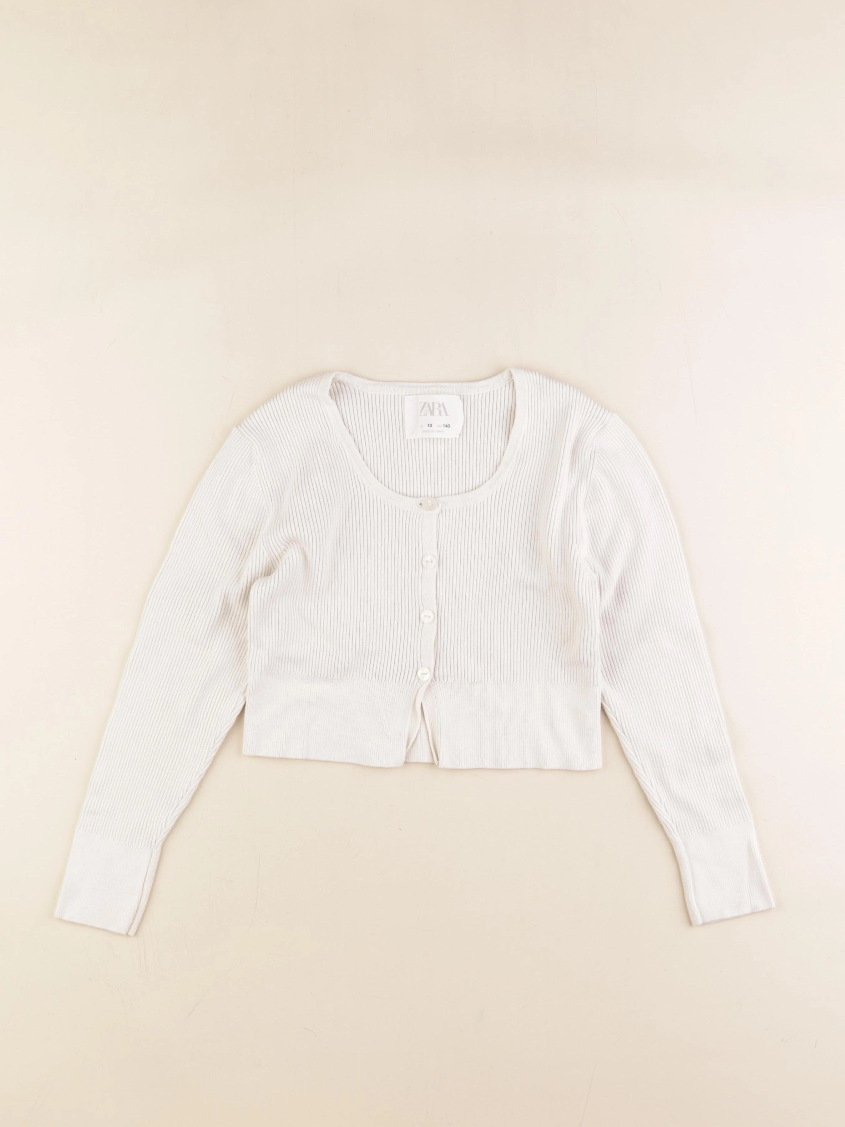 Zara - gilet blanc - 10 ans