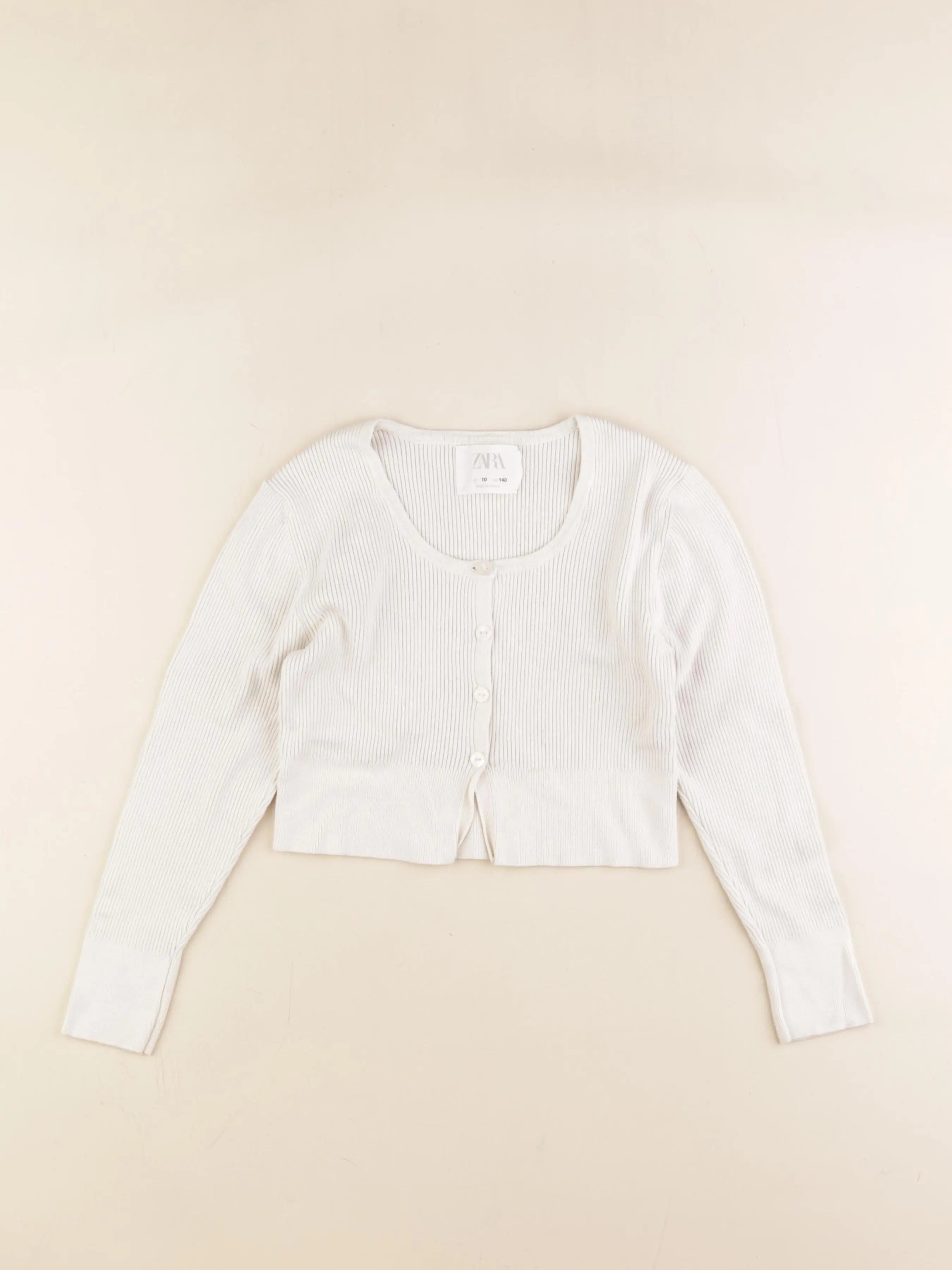 Zara - gilet blanc - 10 ans