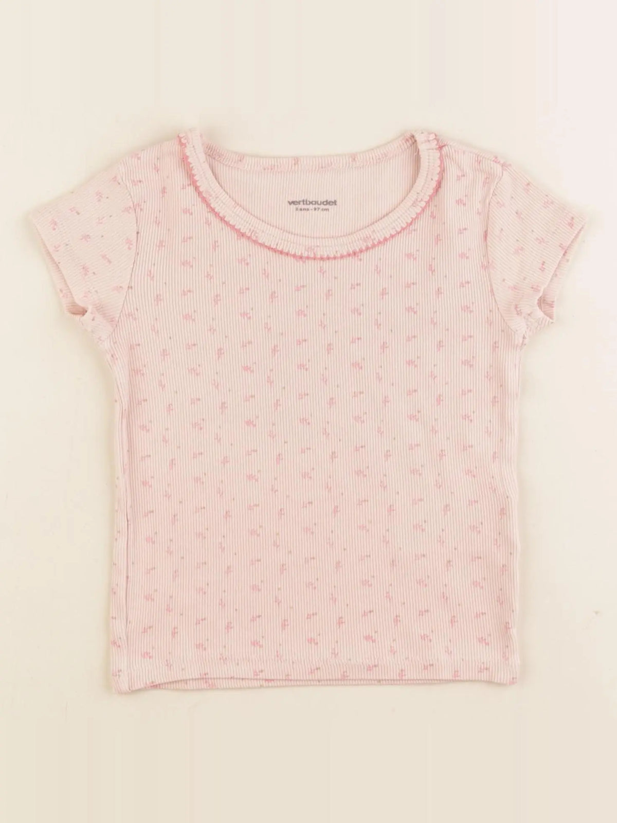 Vertbaudet - maillot de corps rose - 3 ans