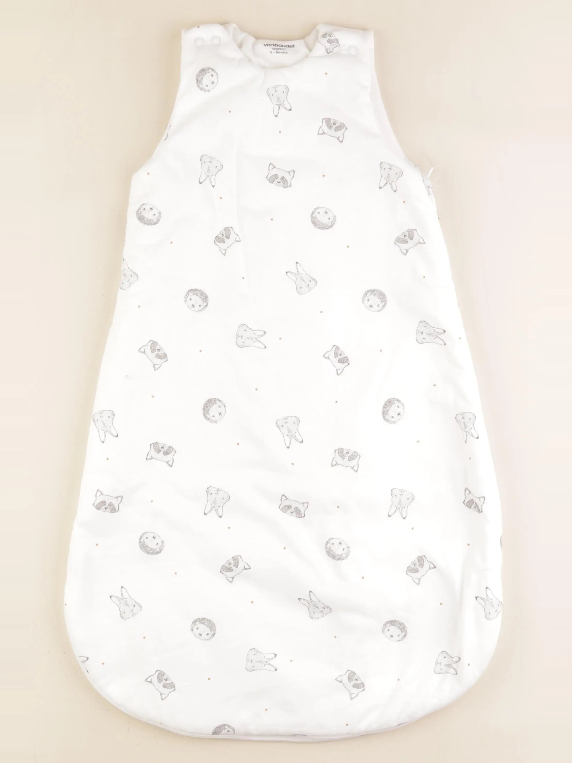 Vertbaudet - gigoteuse TOG 2,5 blanc - 0/6 mois