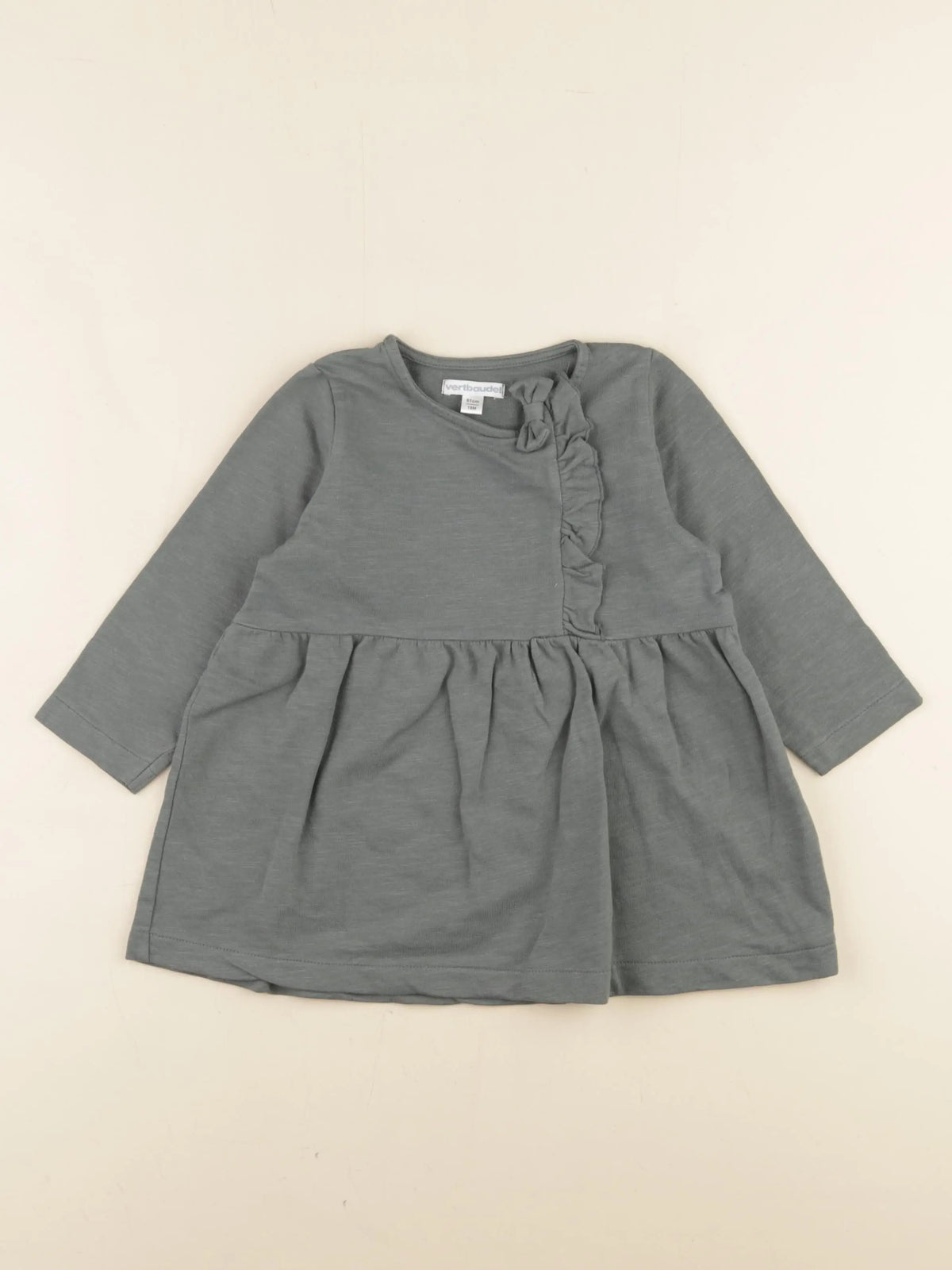 Vertbaudet - robe vert - 18 mois