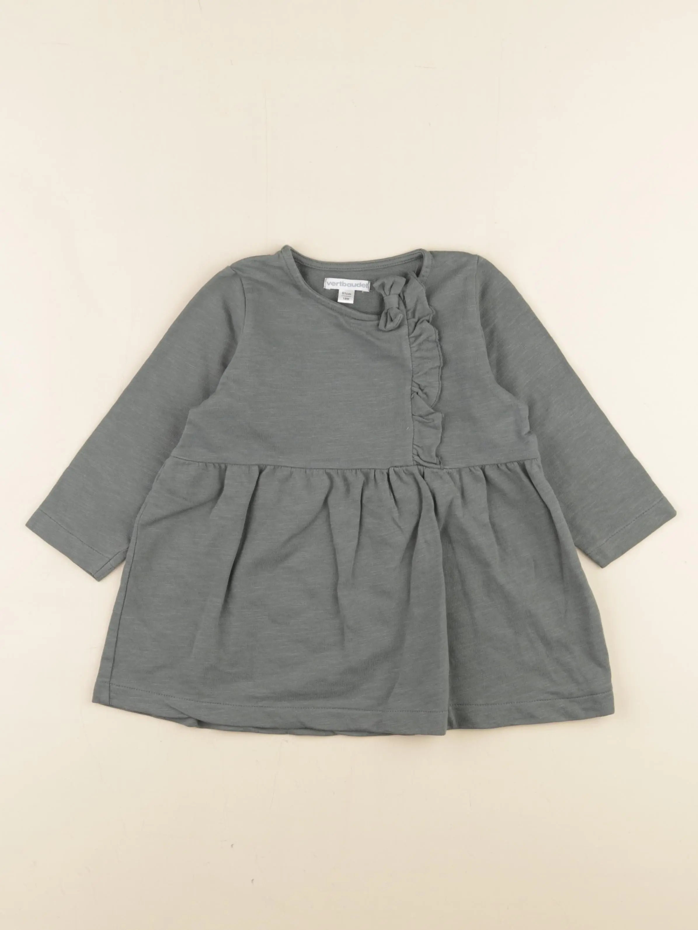 Vertbaudet - robe vert - 18 mois