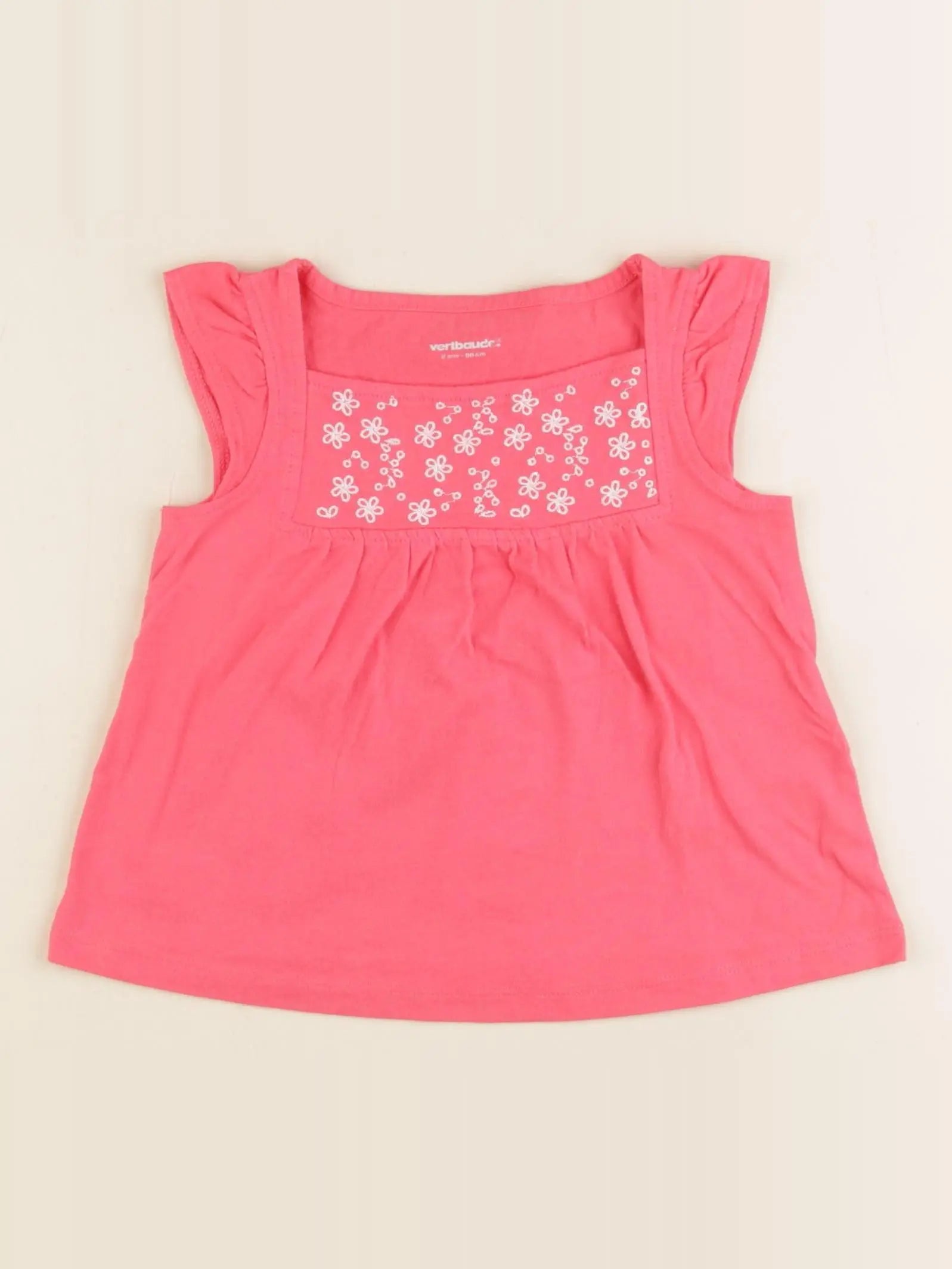 Vertbaudet - débardeur rose - 2 ans