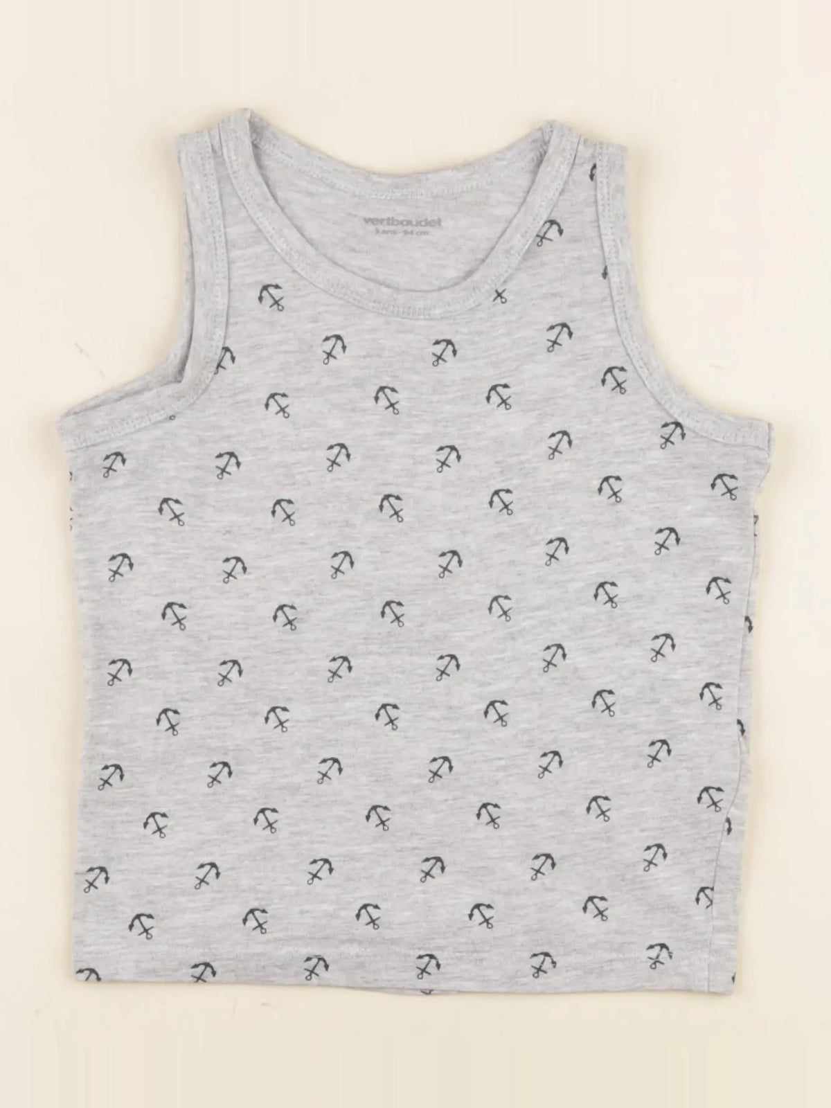 Vertbaudet - maillot de corps gris - 3 ans