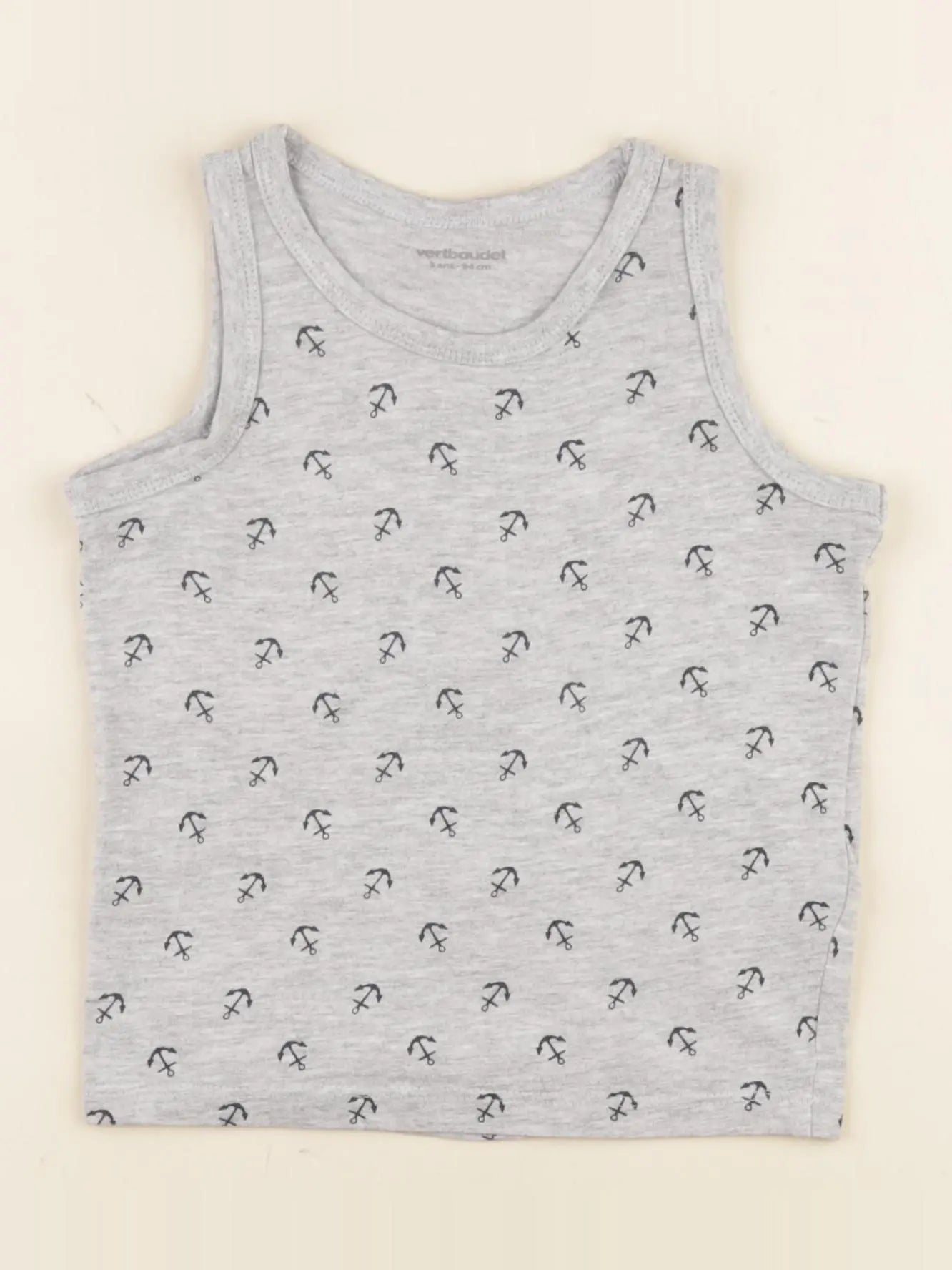 Vertbaudet - maillot de corps gris - 3 ans